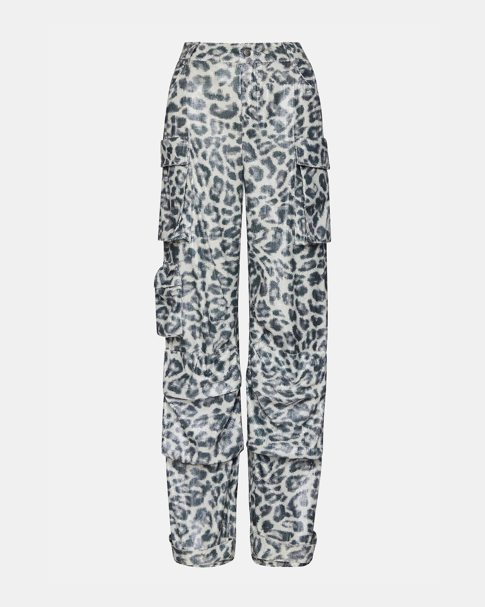 DUO SEQUIN PANT LEOPARD Female Product Image