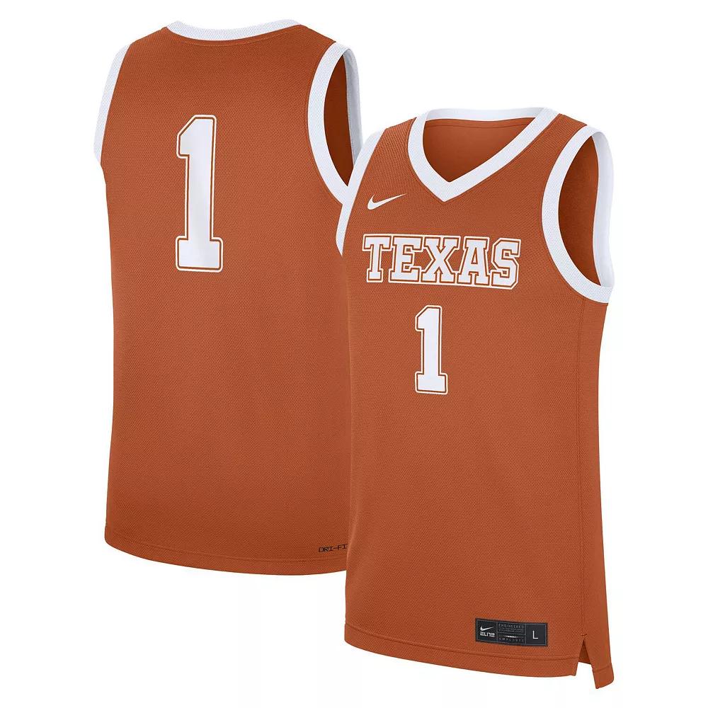 Texas Longhorns Replica Nike Mens College Basketball Jersey | CLEVGRJNCBJTEX-TEX Product Image