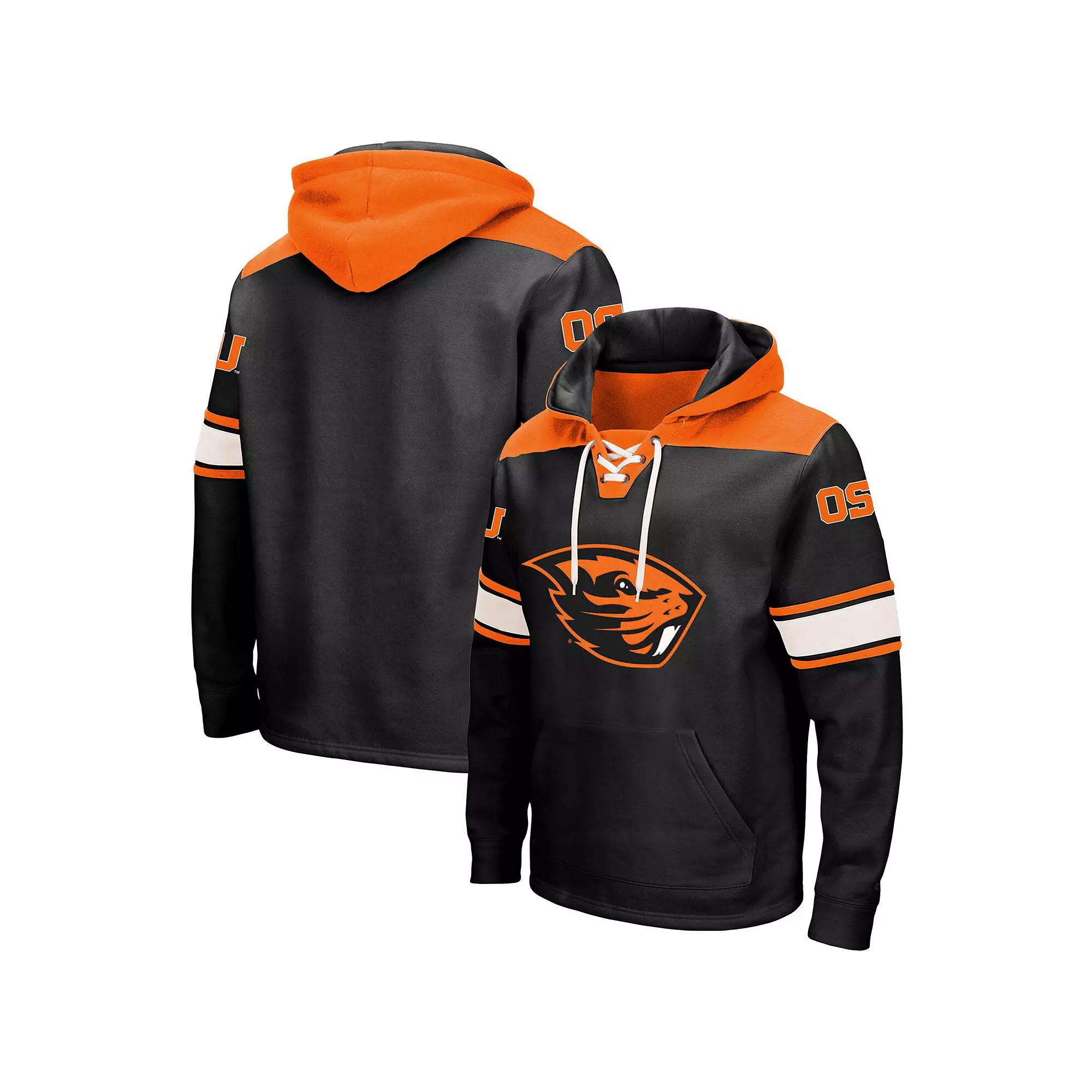 Men's Colosseum Black Oregon State Beavers 2.0 Lace-Up Hoodie,  Product Image