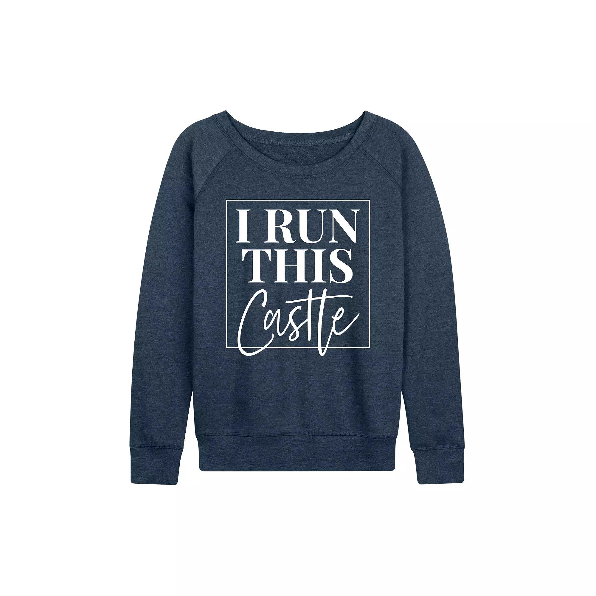 Women's I Run This Castle French Terry Long Sleeve Tee,  Product Image