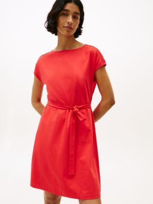 Belted Stretch T-Shirt Dress Product Image