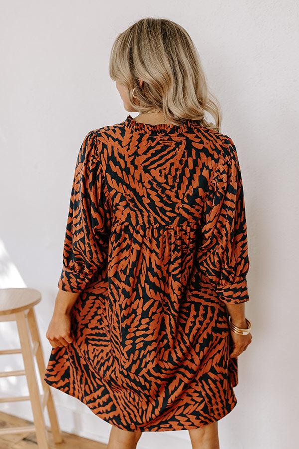 Fall Brunch Babydoll Mini Dress Product Image