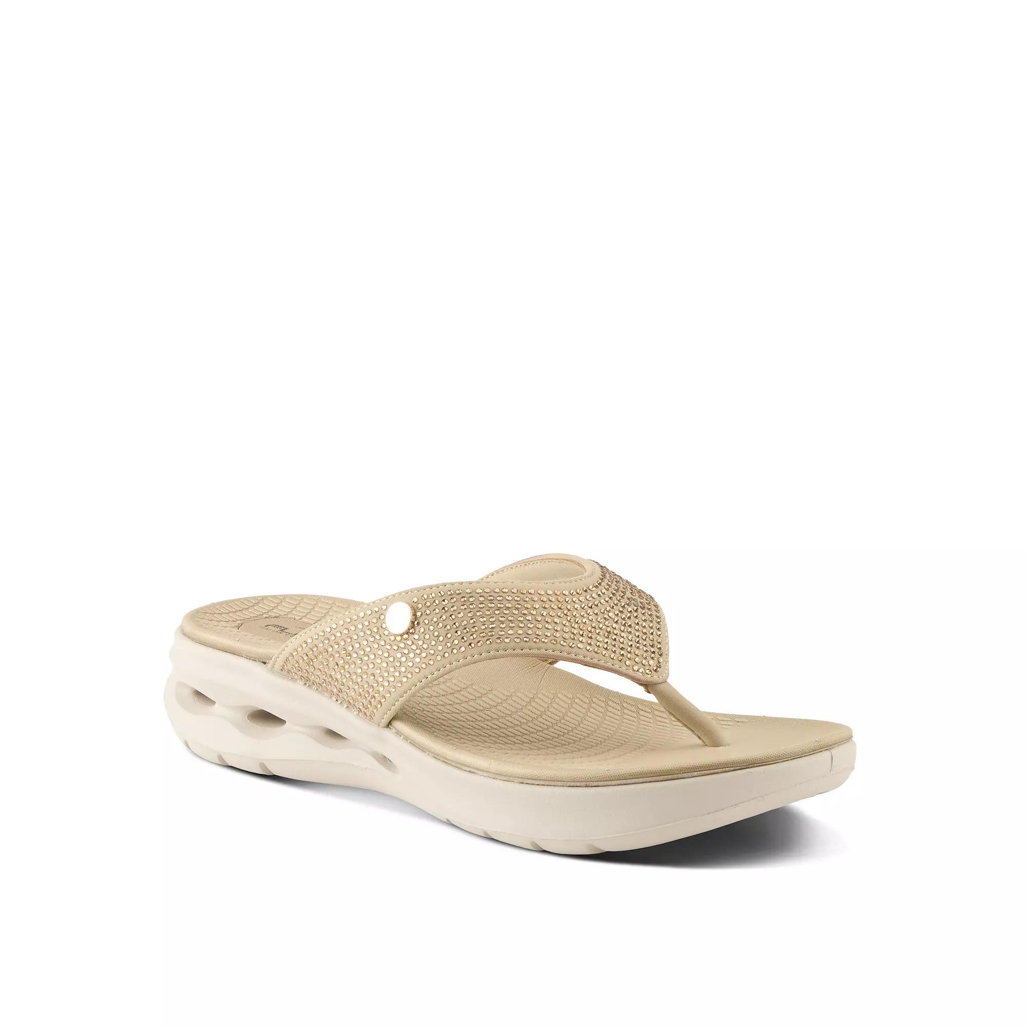 Flexus by Spring Step Women's Gorski Thong Sandals, Size: 40, Beige Product Image