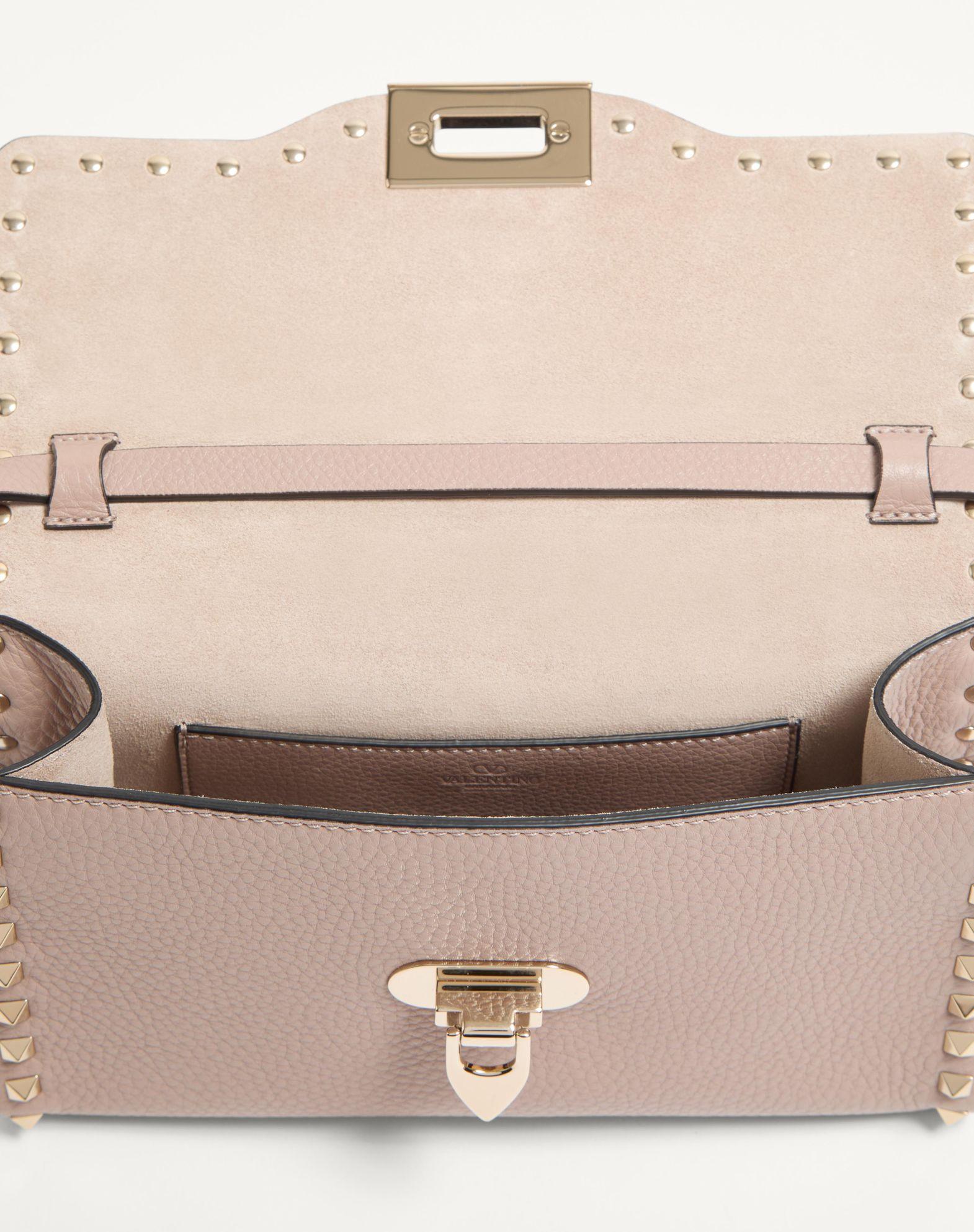 Small Rockstud Grainy Calfskin Crossbody Bag Product Image
