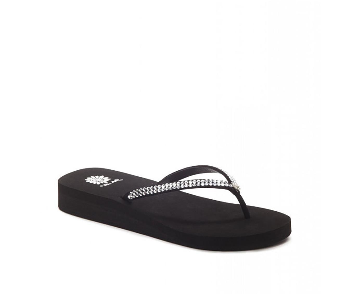 Women's Yellow Box Jello Flip-Flops Product Image