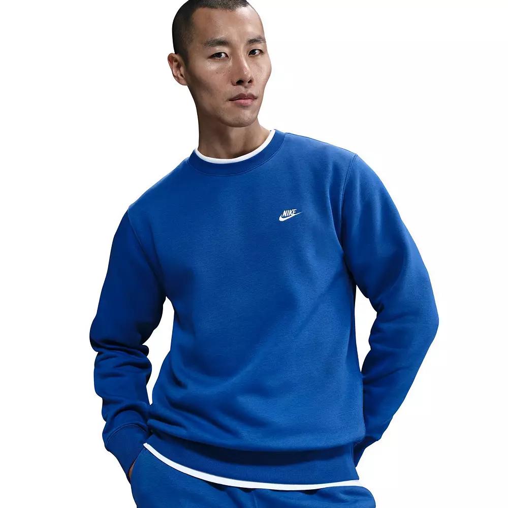 Big & Tall Nike Club Fleece Crewneck Sweatshirt, Men's,  Product Image