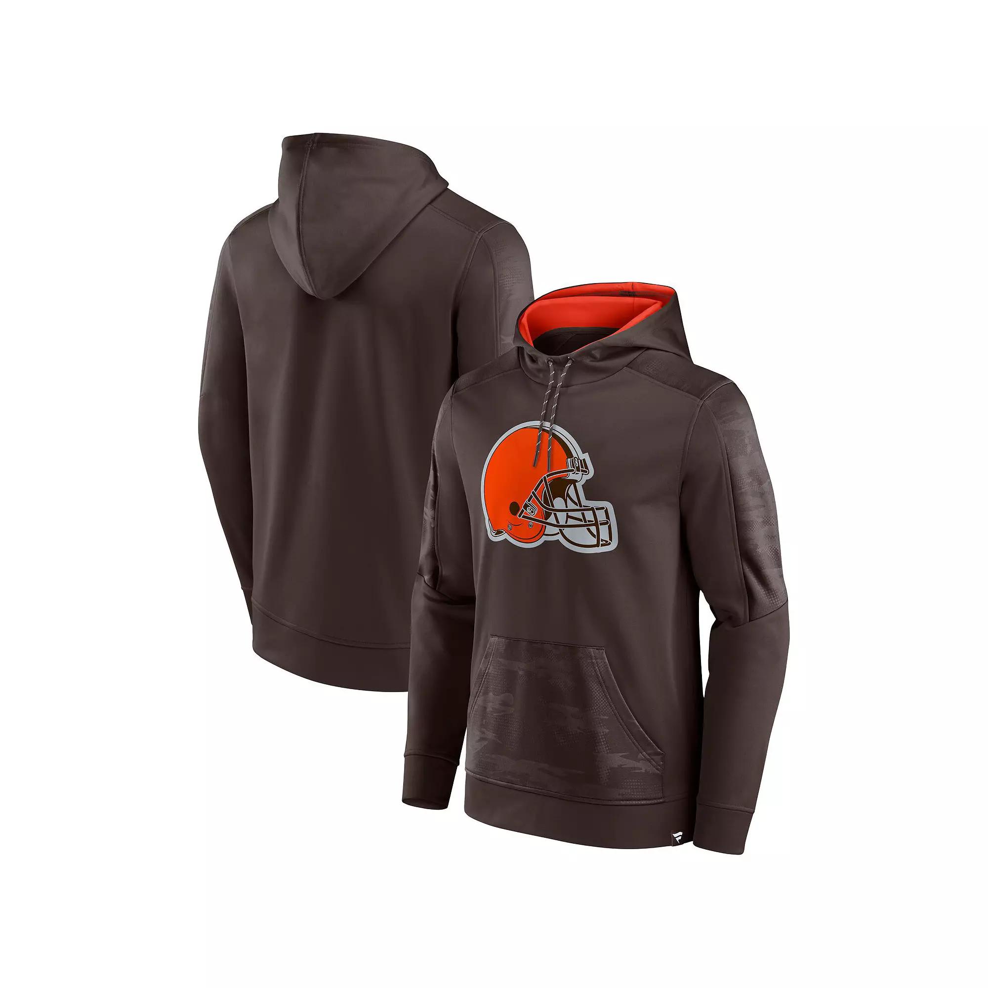 Men's Fanatics Branded Brown Cleveland Browns On The Ball Pullover Hoodie, Size: Large Product Image