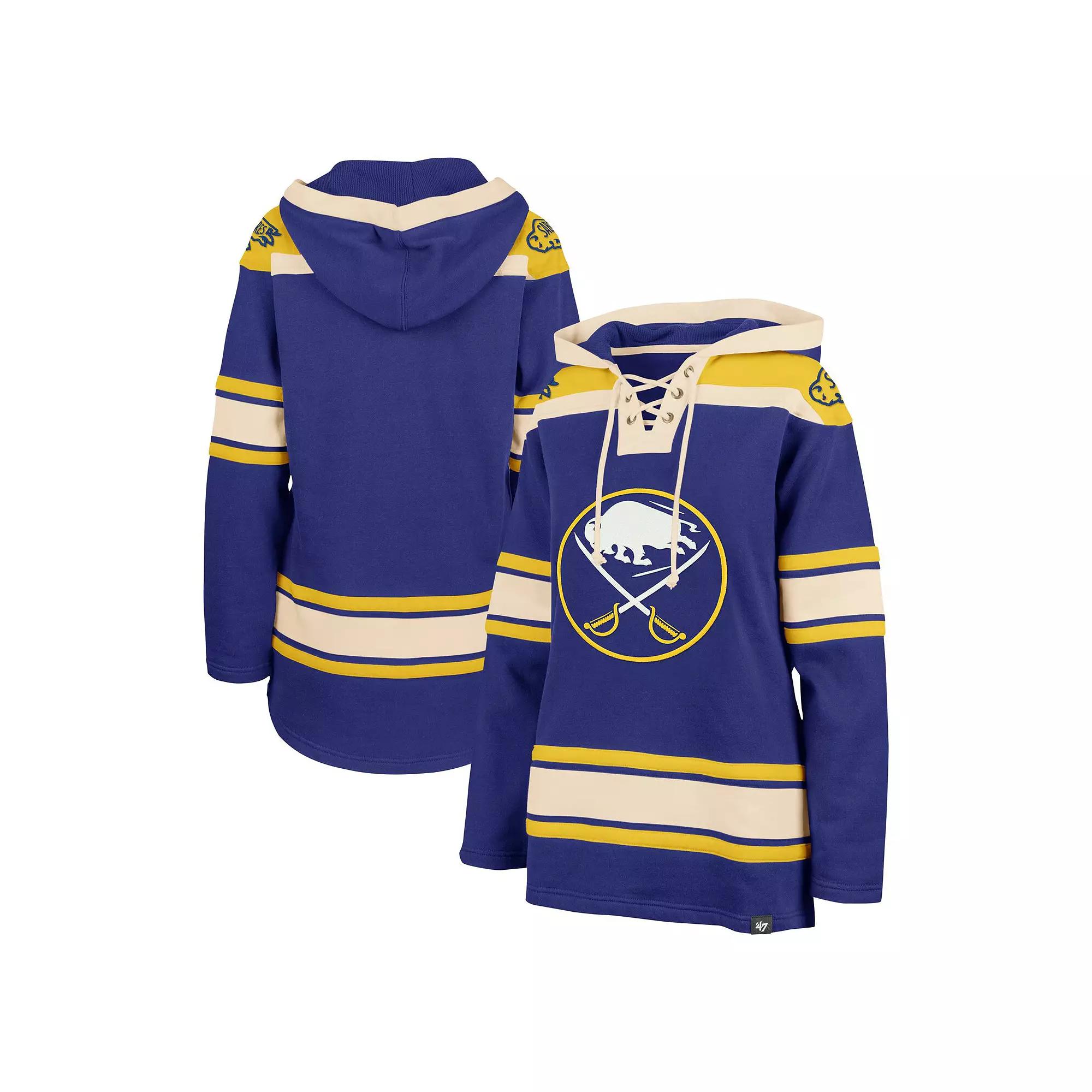 Women's '47 Royal Buffalo Sabres Superior Lacer Pullover Hoodie,  Product Image