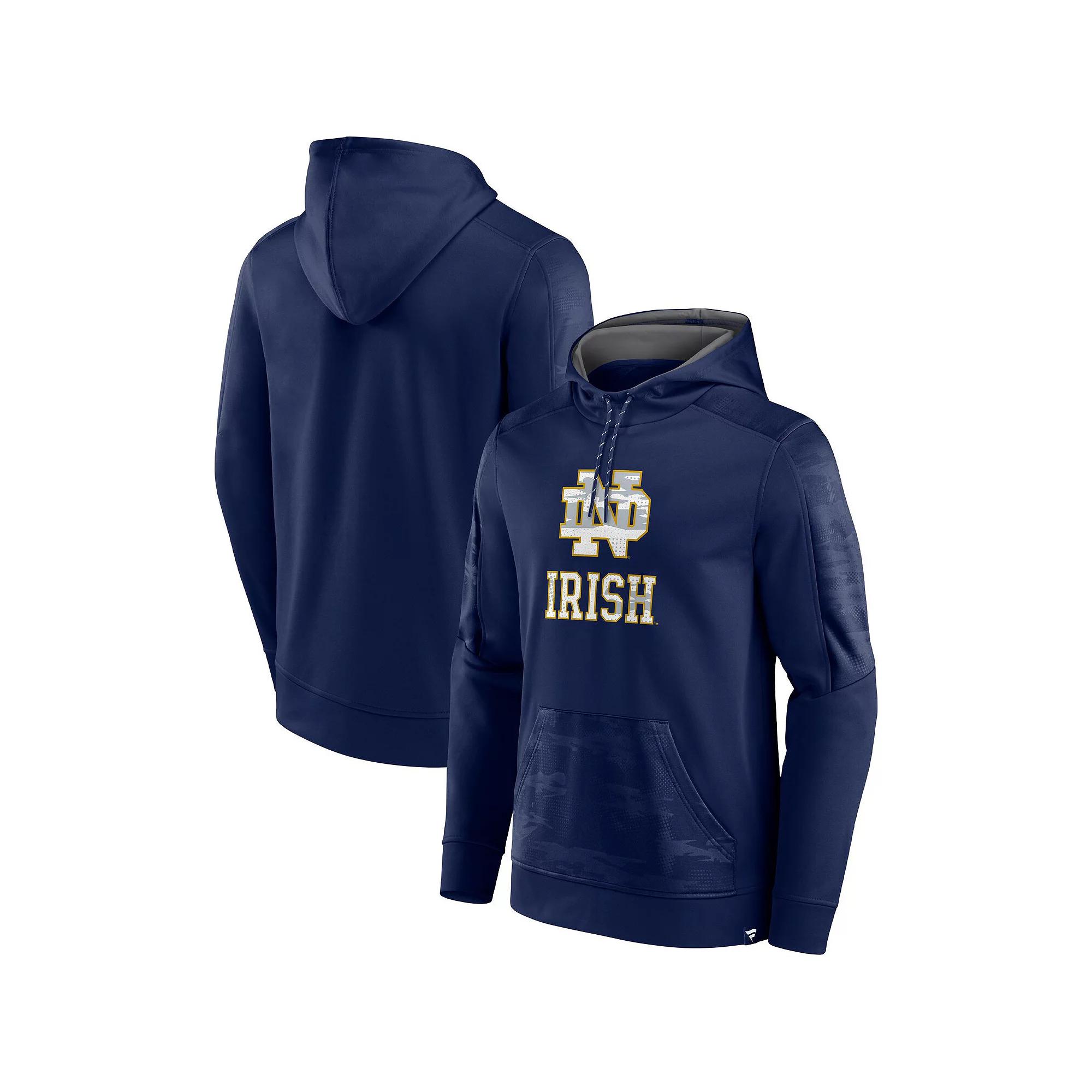 Men's Fanatics Branded Navy Notre Dame Fighting Irish On The Ball Pullover Hoodie, Size: Large, Blue Product Image