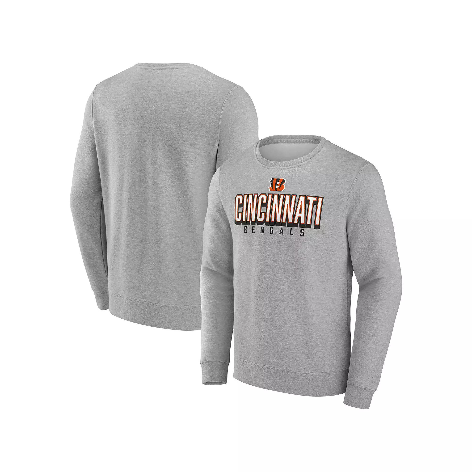 Men's Fanatics Heather Gray Los Angeles Rams Bold Move Pullover Sweatshirt, Size: Medium, Grey Product Image