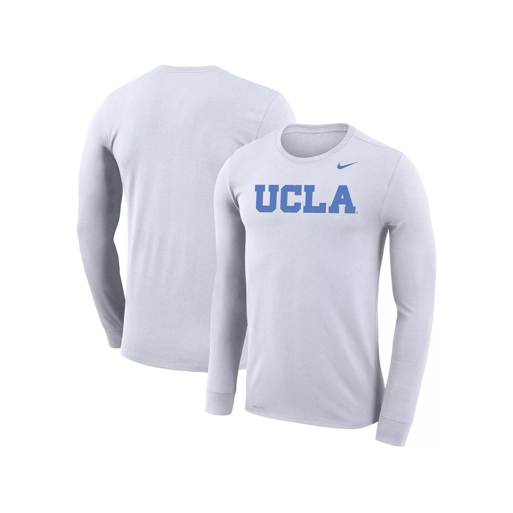 Men's Nike White UCLA Bruins Legend Wordmark Performance Long Sleeve T-Shirt, Size: 2XL Product Image