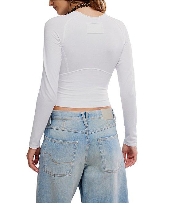 Free People We The Free Protagonist Scoop Neck Long Sleeve Top Product Image
