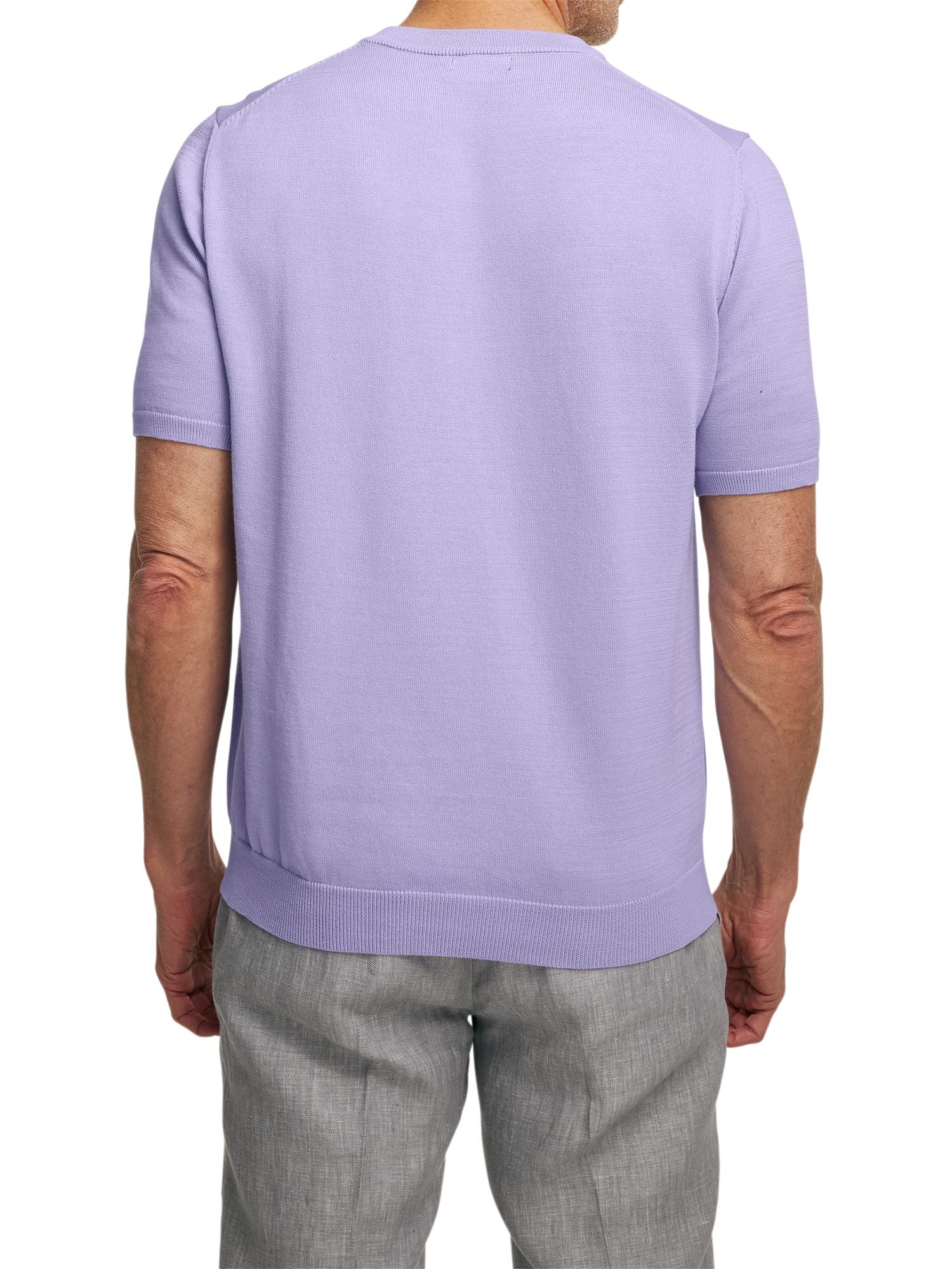 Supima Cotton Crew Neck Sweater - Lavender Product Image
