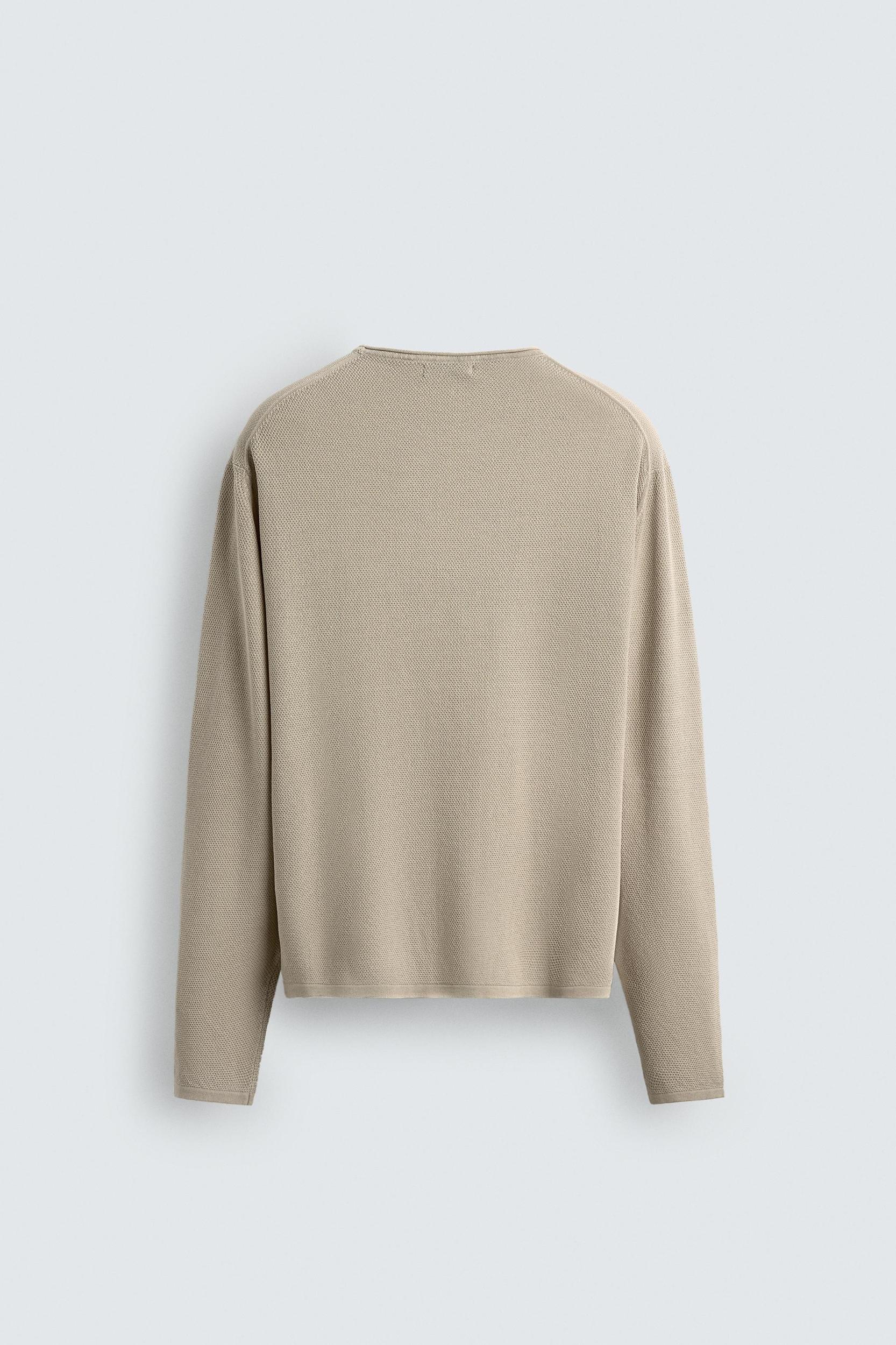 WASHED TEXTURED SWEATER Product Image