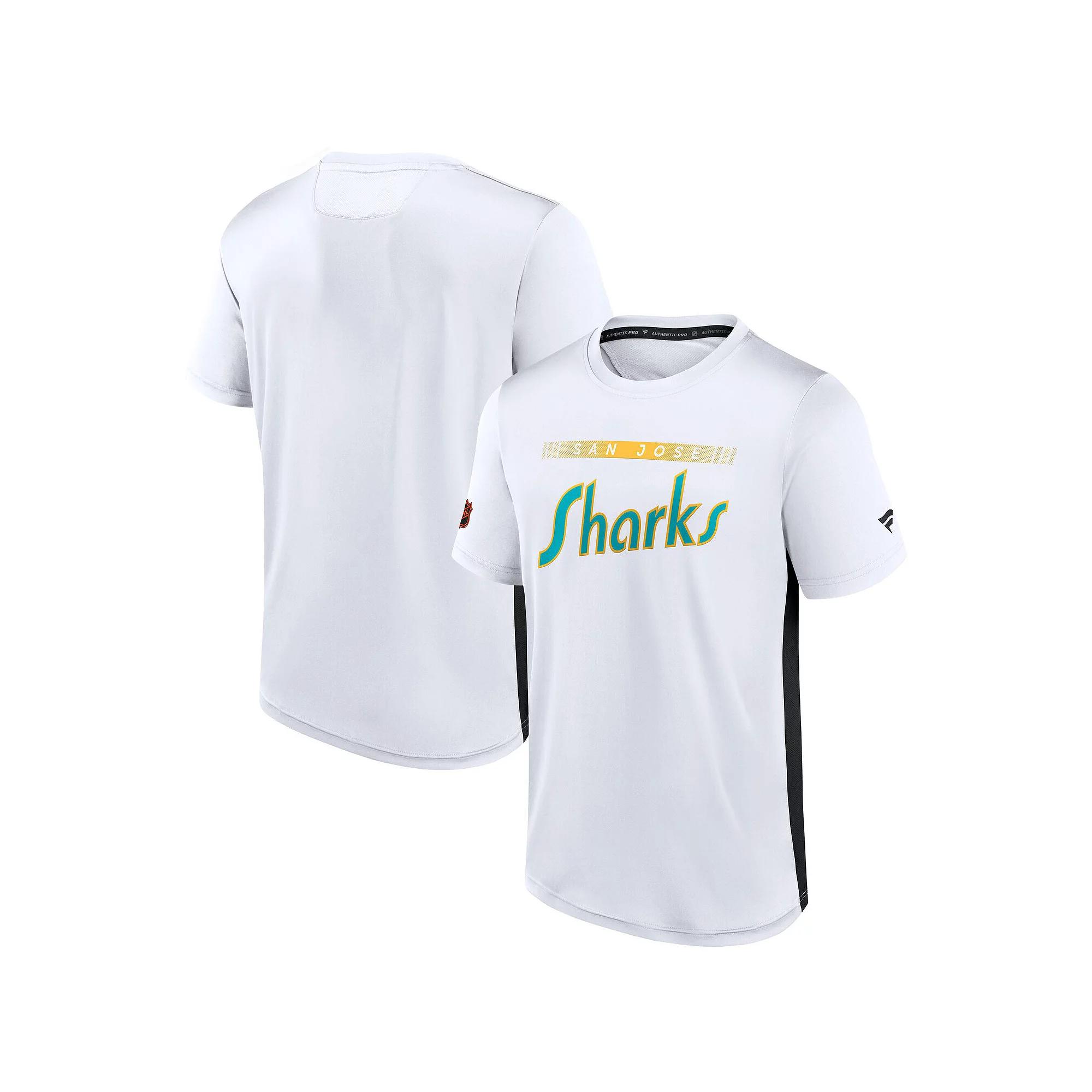 Men's Fanatics White San Jose Sharks Special Edition 2.0 Authentic Pro Tech T-Shirt,  Product Image