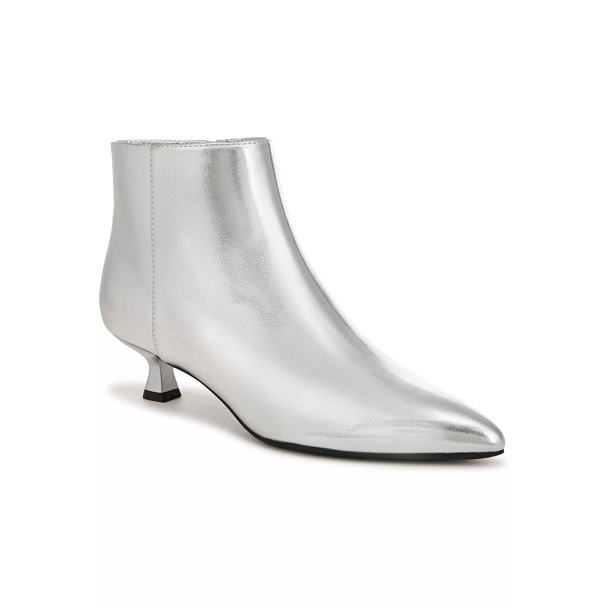 LifeStride Maya Women's Kitten Heeled Ankle Boots, Size: 7 Wide, Silver Product Image