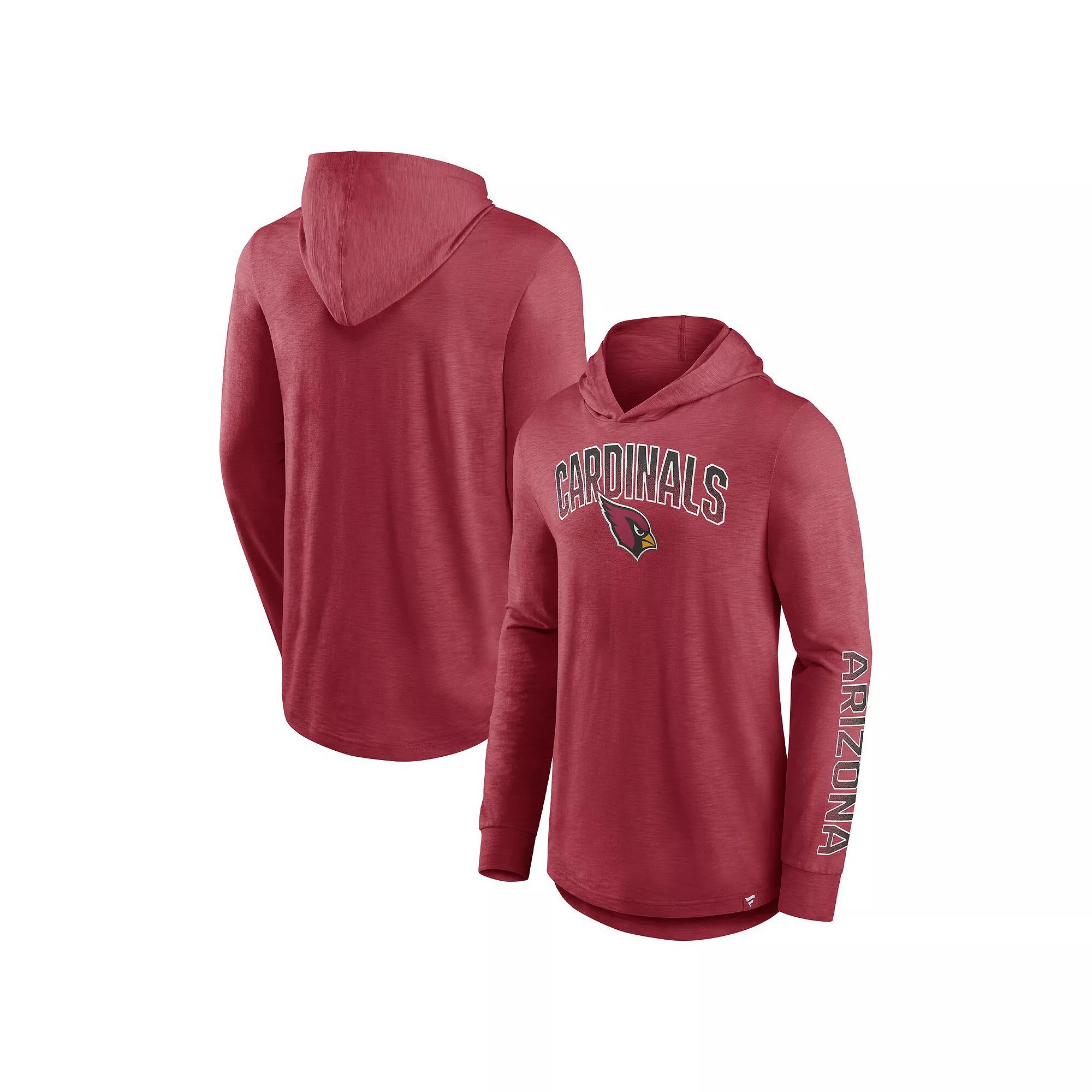 Men's Fanatics Branded Red Tampa Bay Buccaneers Front Runner Long Sleeve Hooded T-Shirt, Size: XL Product Image