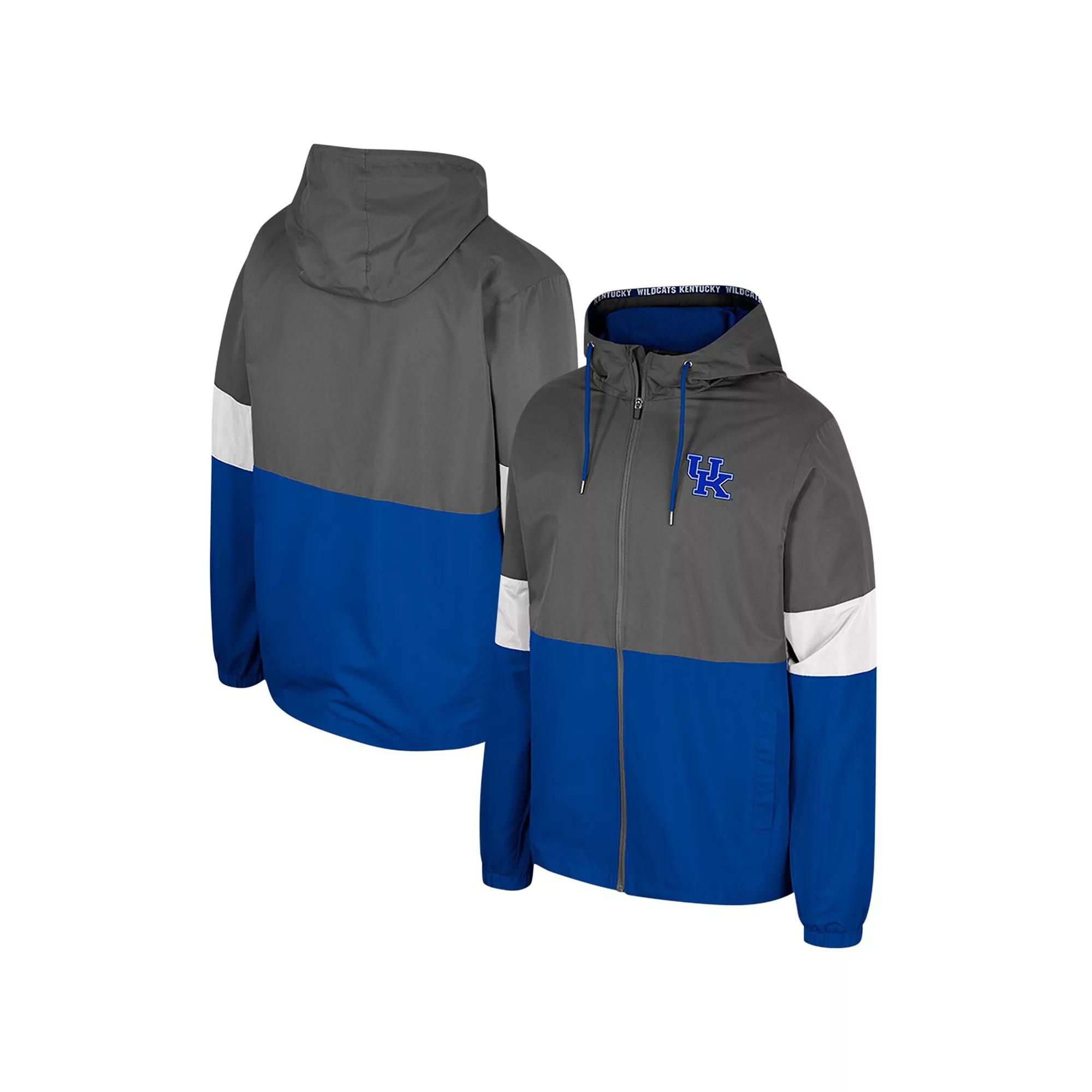 Mens Colosseum Charcoal Kentucky Wildcats Miles Full-Zip Jacket Product Image