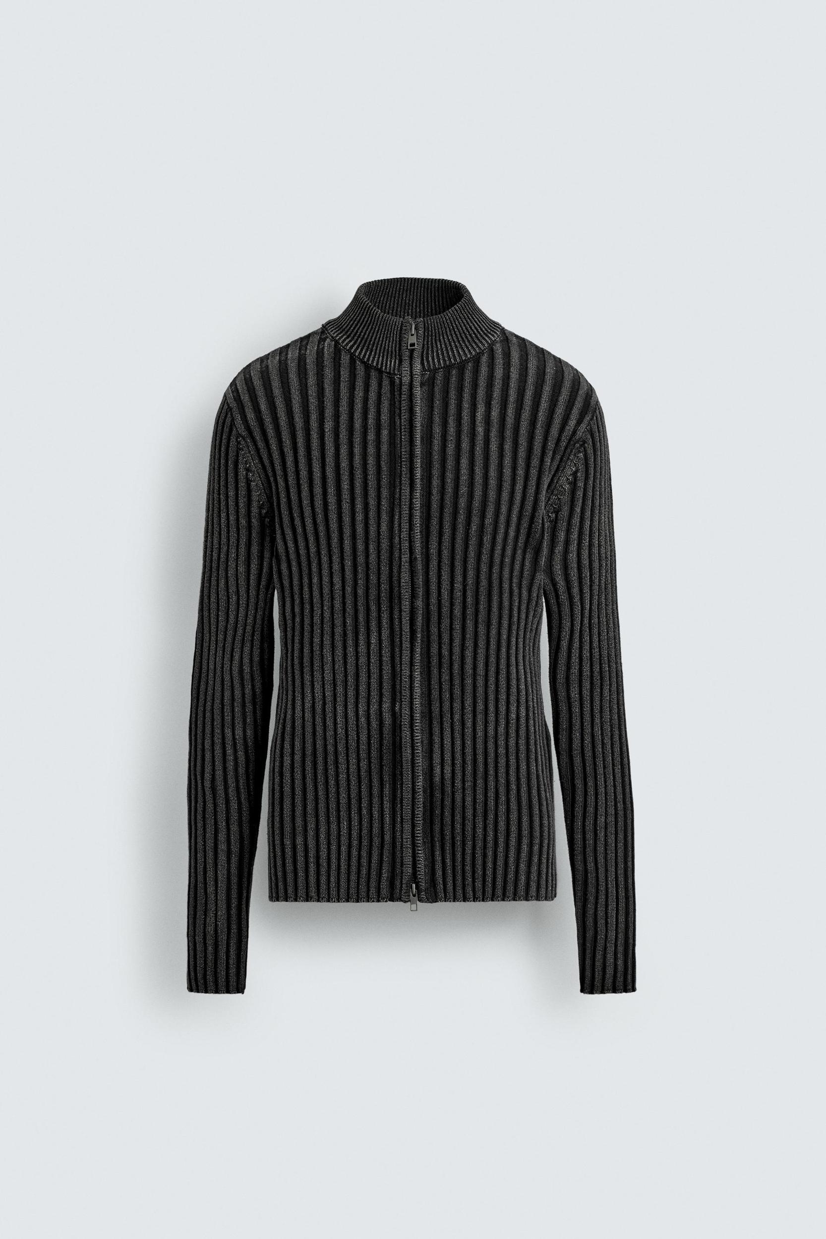 RIBBED TEXTURED JACKET Product Image