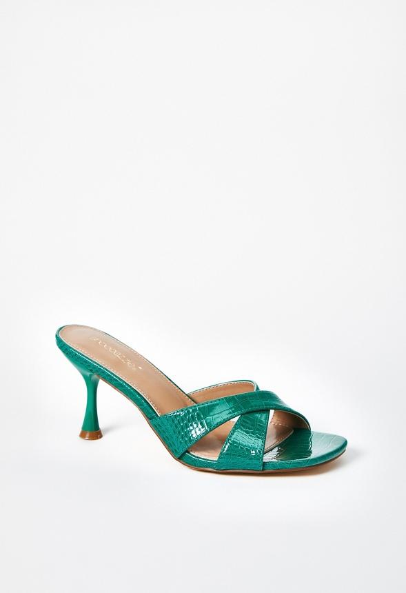 JustFab Margaux Platform Loafer Pump Womens Black/ White Size 8.5 Product Image