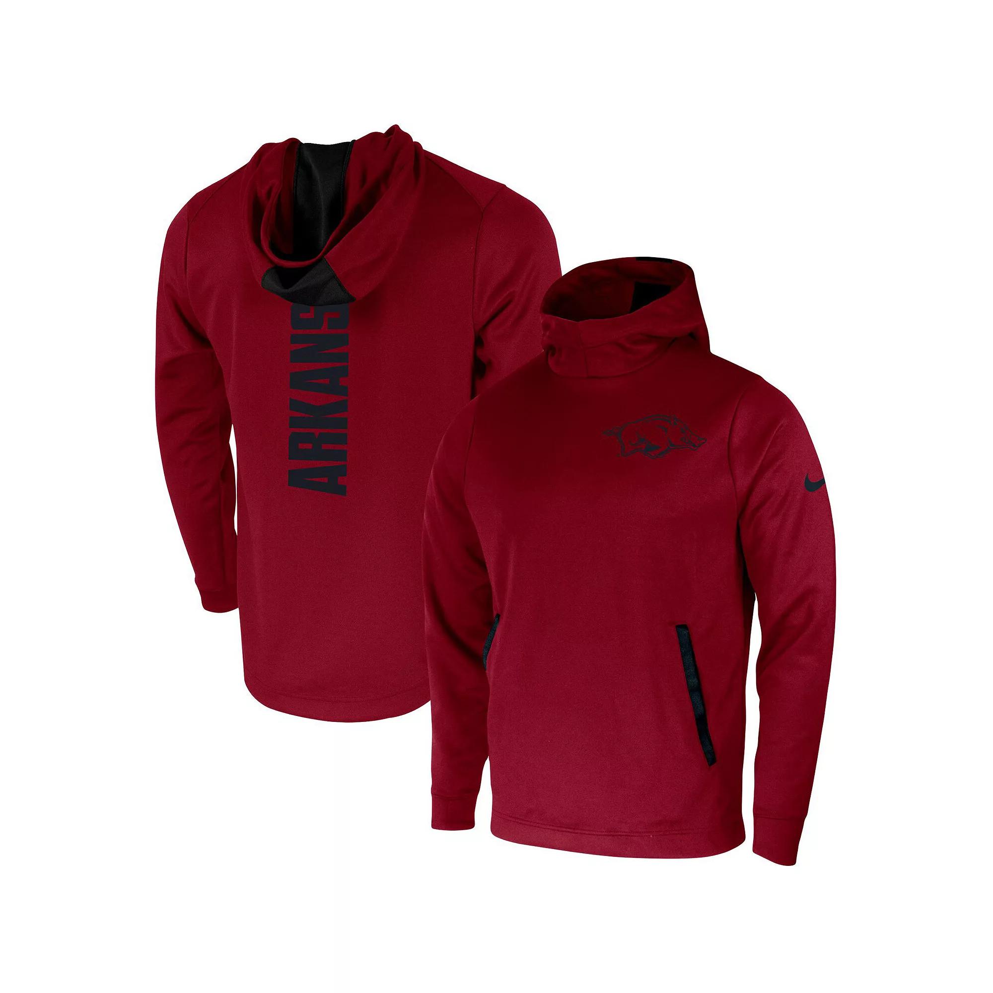Men's Nike Cardinal Arkansas Razorbacks 2-Hit Performance Pullover Hoodie,  Product Image