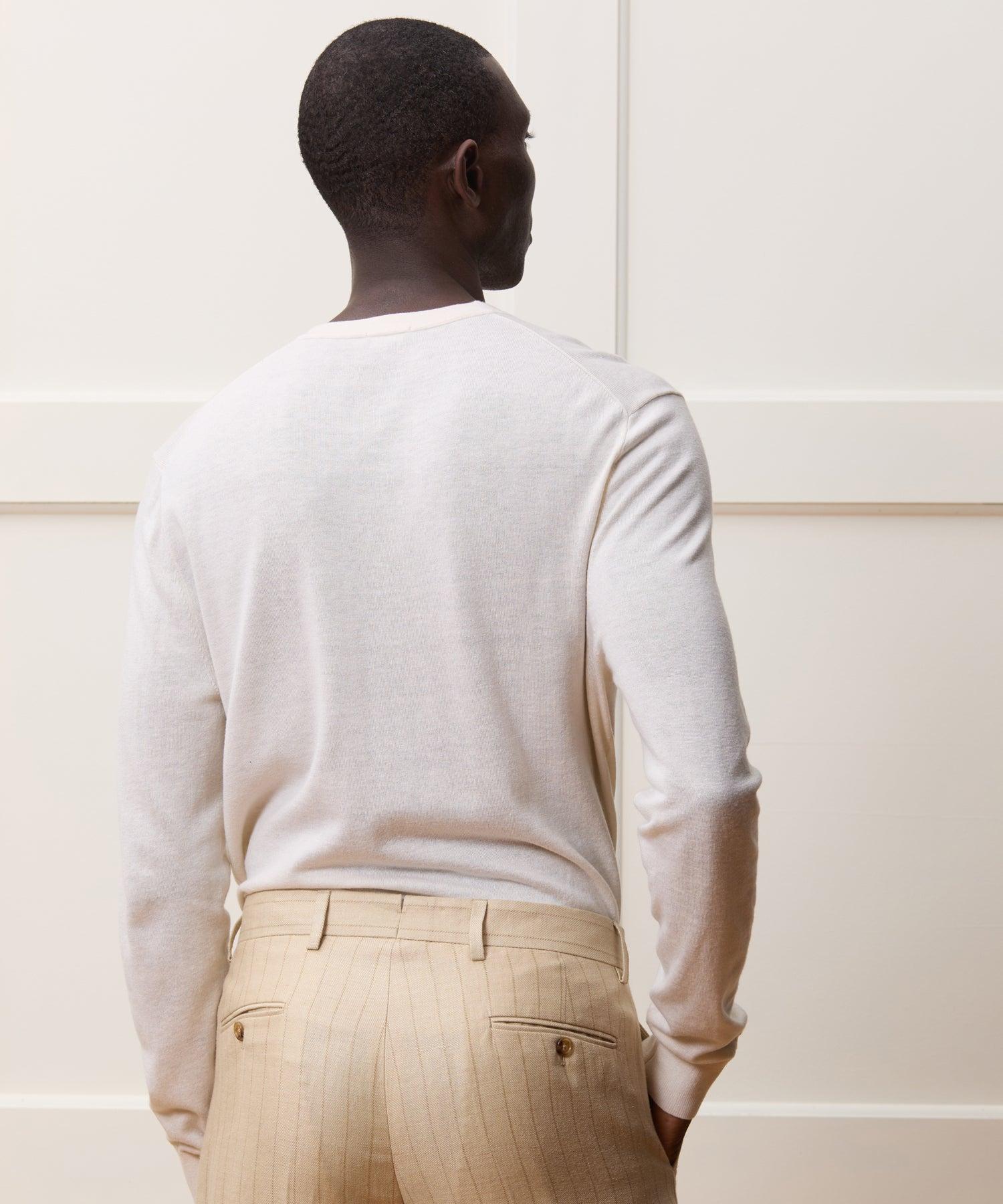 Silk-Cashmere Crewneck Sweater Product Image