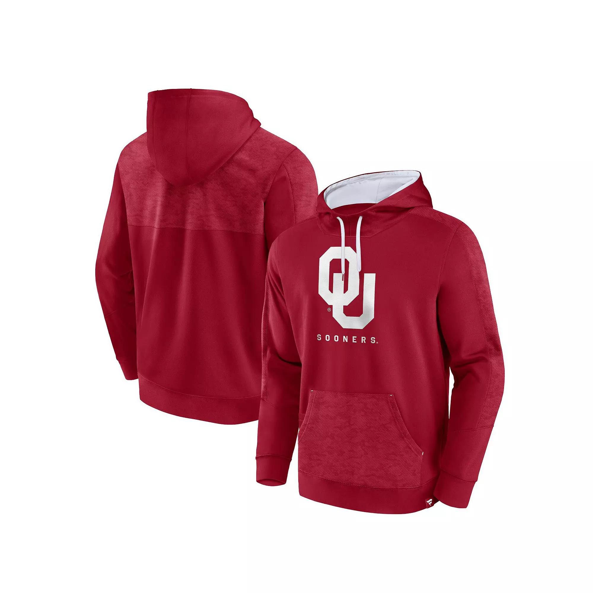 Men's Fanatics Branded Crimson Oklahoma Sooners Defender Pullover Hoodie, Size: Medium, Red Product Image
