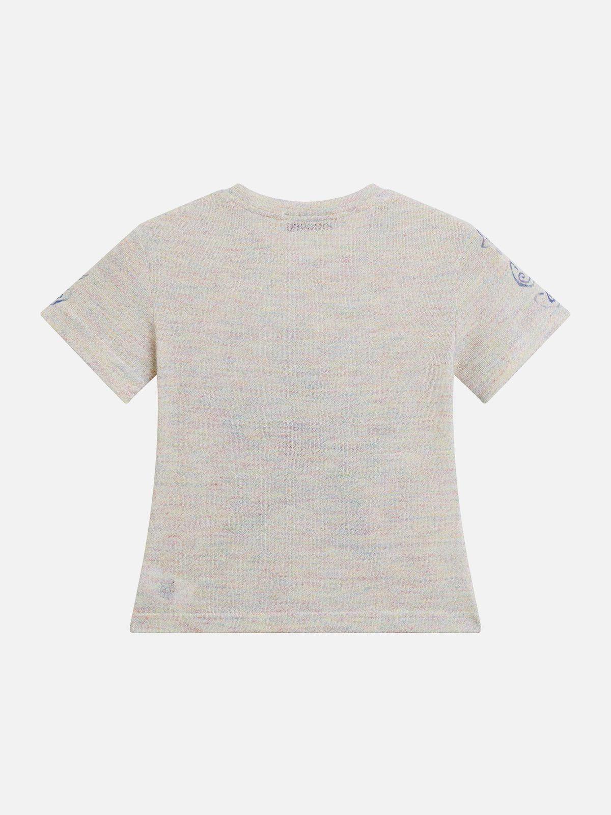 Aelfric Eden Star Graphic Cropped Knit Tee Female Product Image