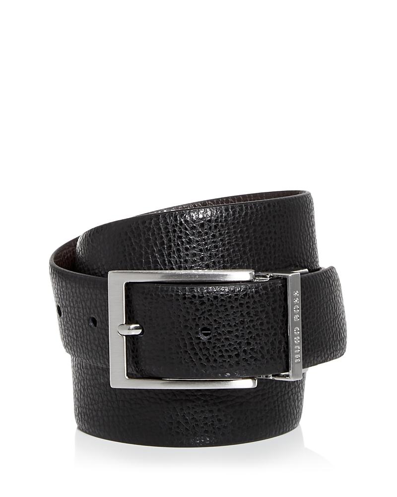 Mens Reversible Belt in Italian Leather with Branded Keeper Product Image