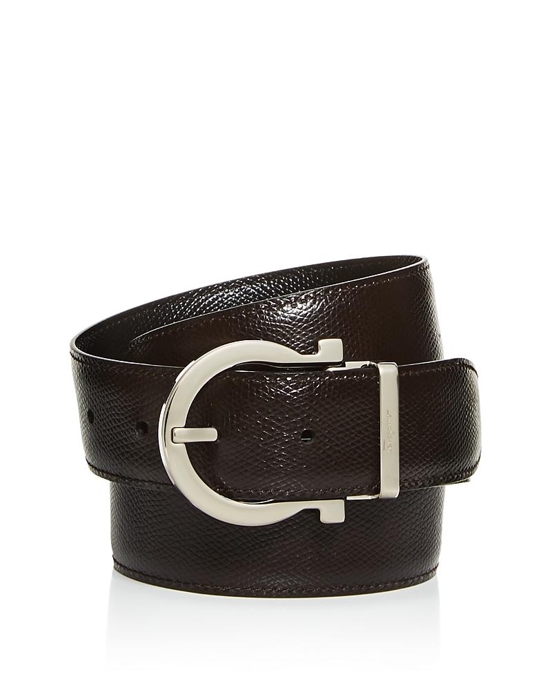 Mens Stamped Leather Gancio Buckle Belt Product Image