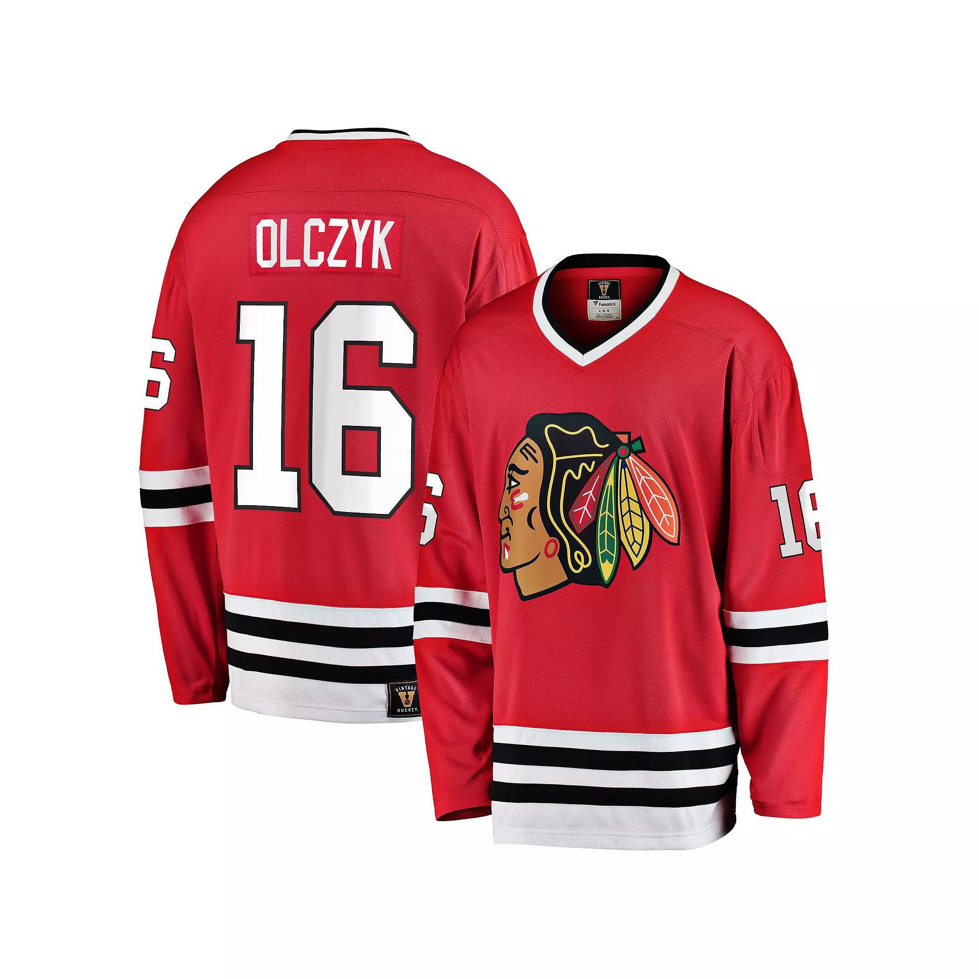 Men's Fanatics Branded Eddie Olczyk Red Chicago Blackhawks Premier Breakaway Retired Player Jersey, Size: Medium Product Image