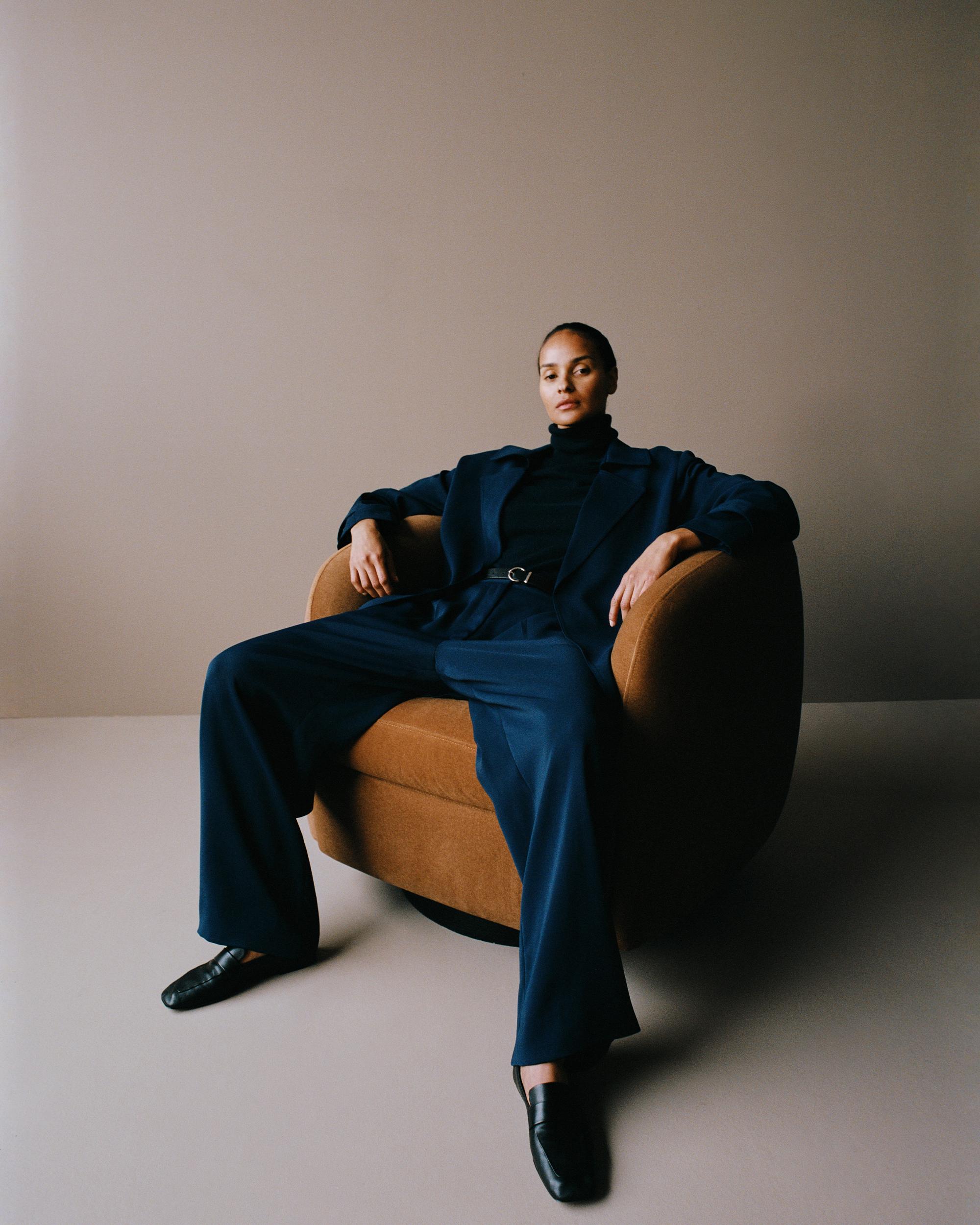 Quince | Women's Stretch Crepe Pleated Wide Leg Pants Recycled Polyester Product Image