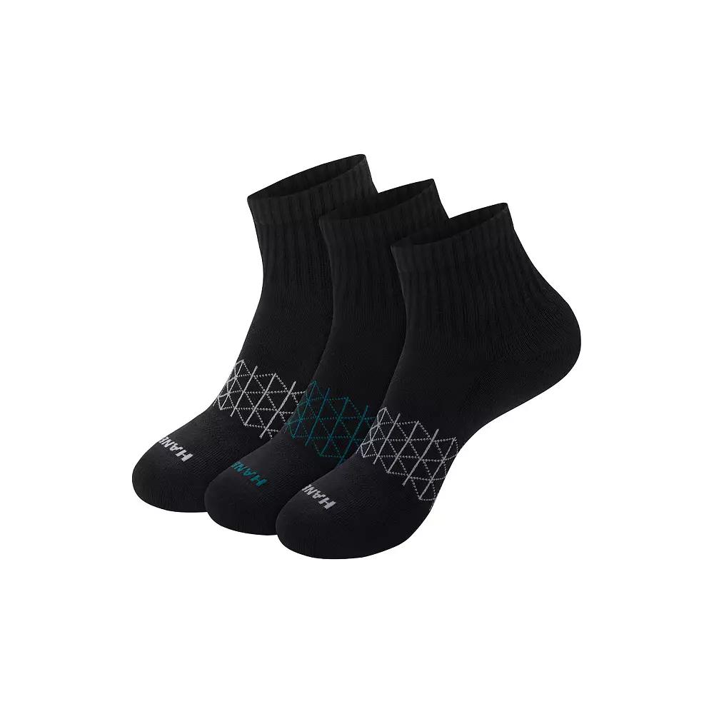 Men's Hanes® 3-Pack Ultimate Absolute Comfort Moisture-Wicking Ankle Socks,  Product Image