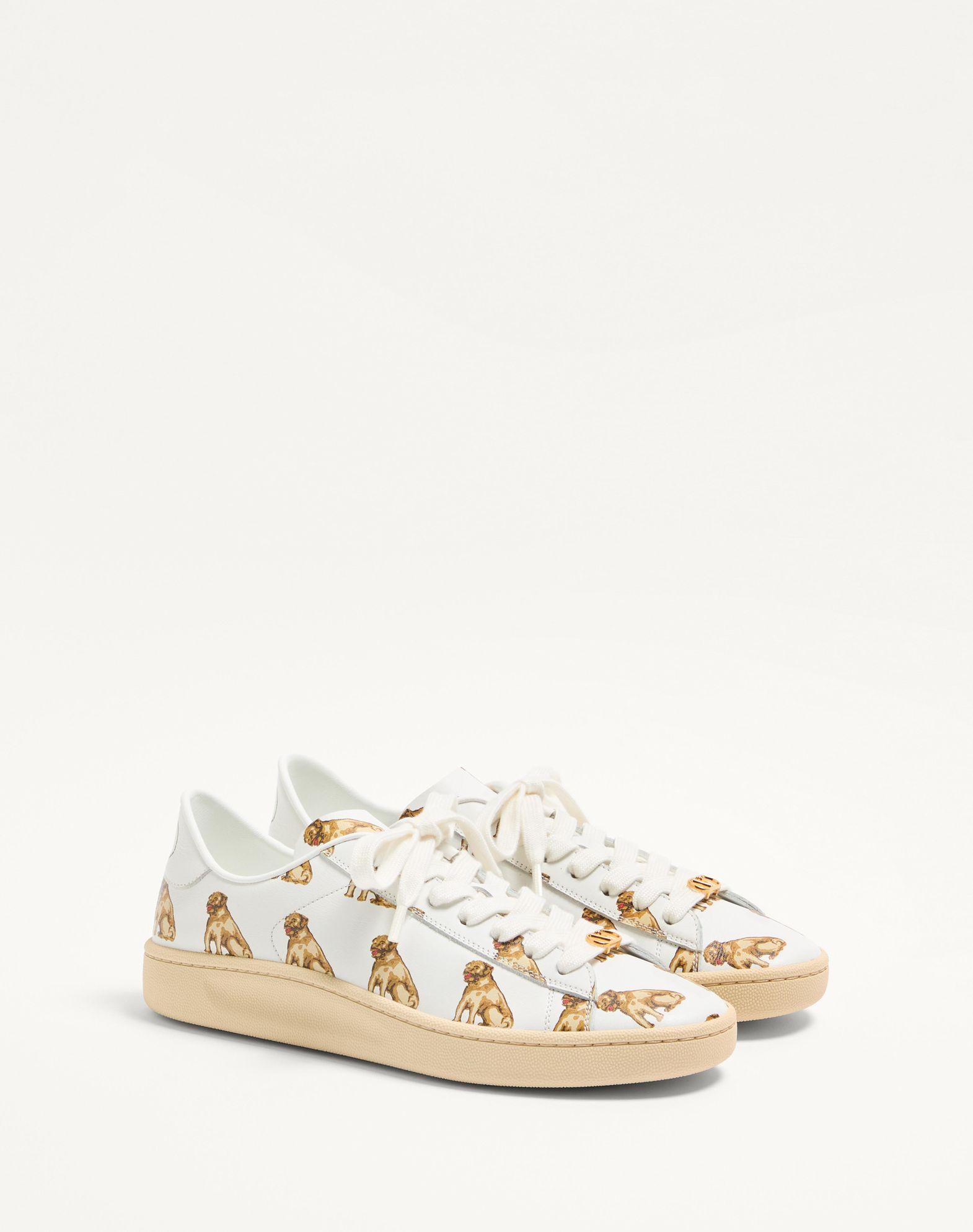 Royco Sneaker In Nappa Calfskin With Petit Charles Pattern Product Image