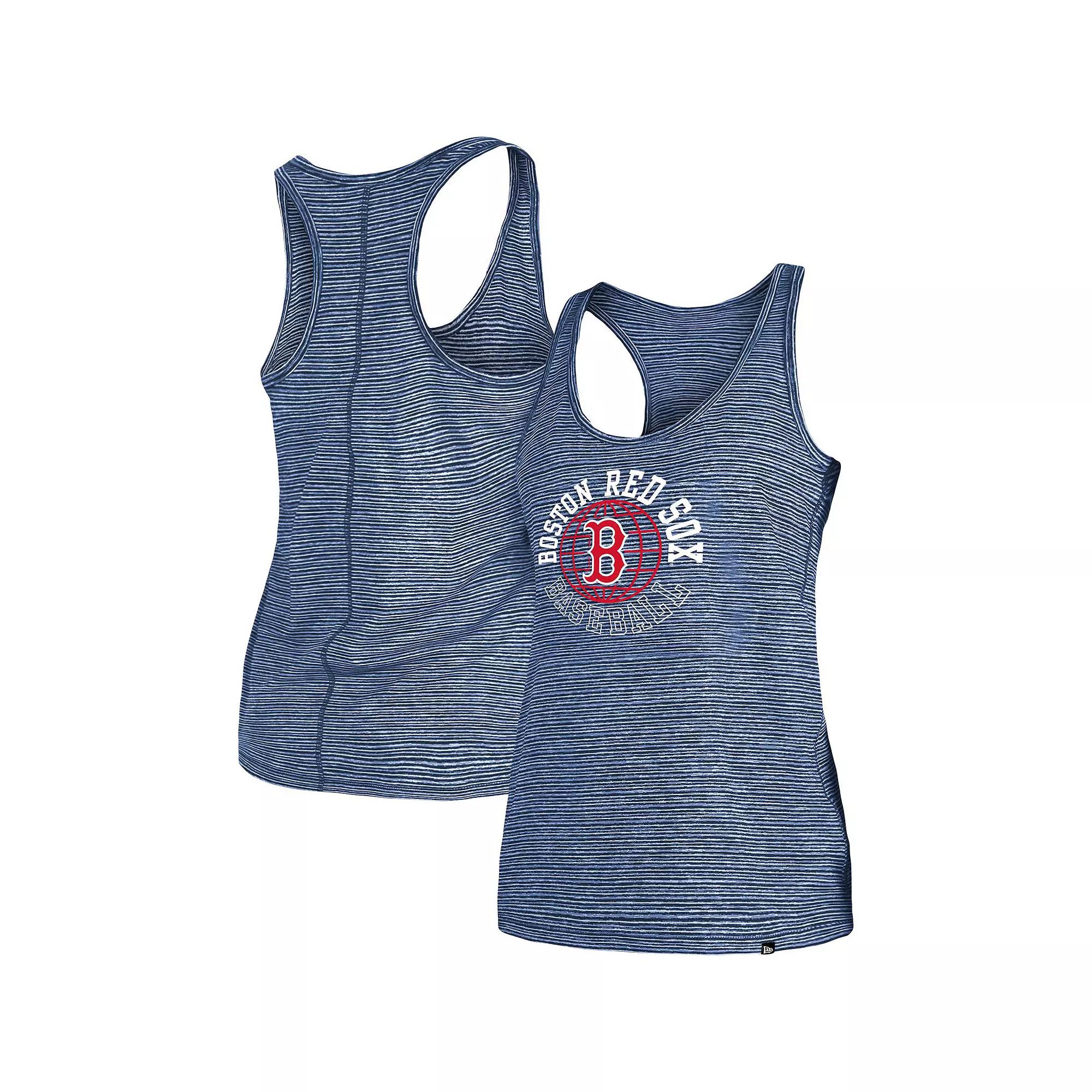 Women's New Era Navy Boston Red Sox Active Racerback Tank Top, Size: Medium, Blue Product Image