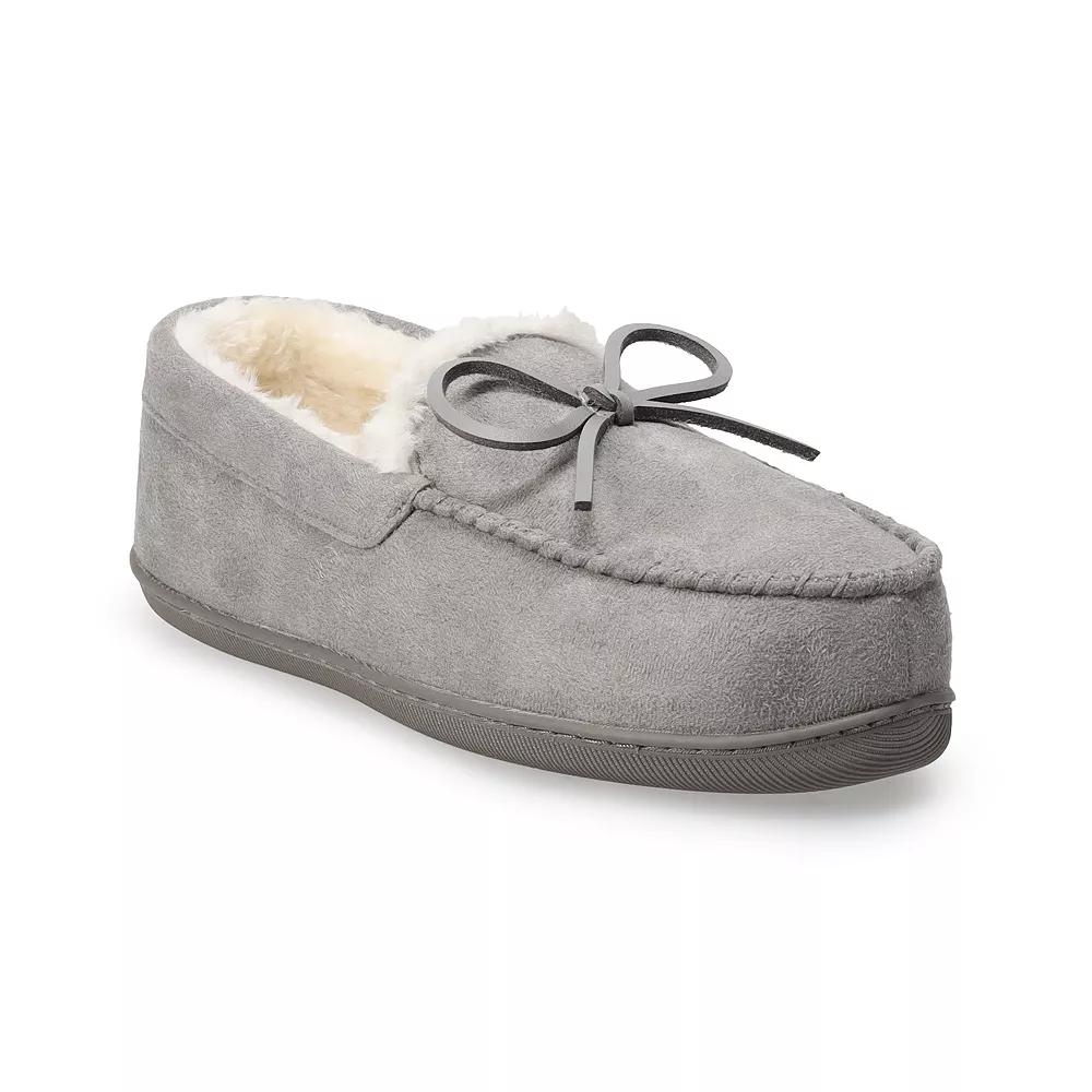 Sonoma Goods For Life® Franz Women's Moccasin Slippers, Size: XS, Grey Product Image
