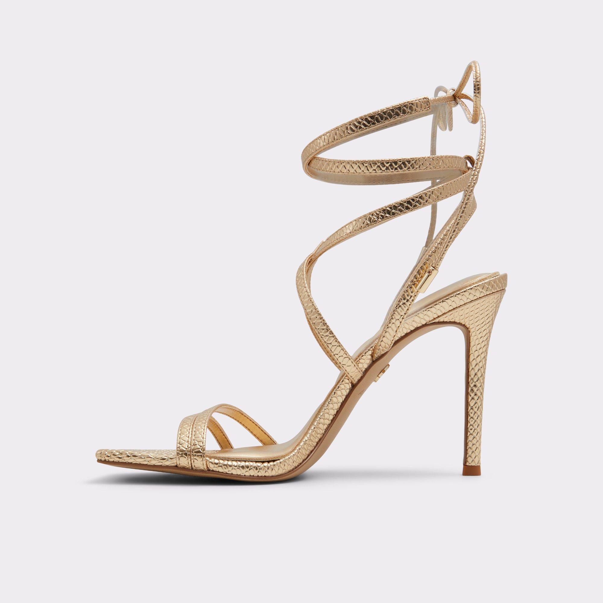 ALDO Phaedra - Women's Strappy Sandal Sandals - Gold, Size 6.5 Product Image