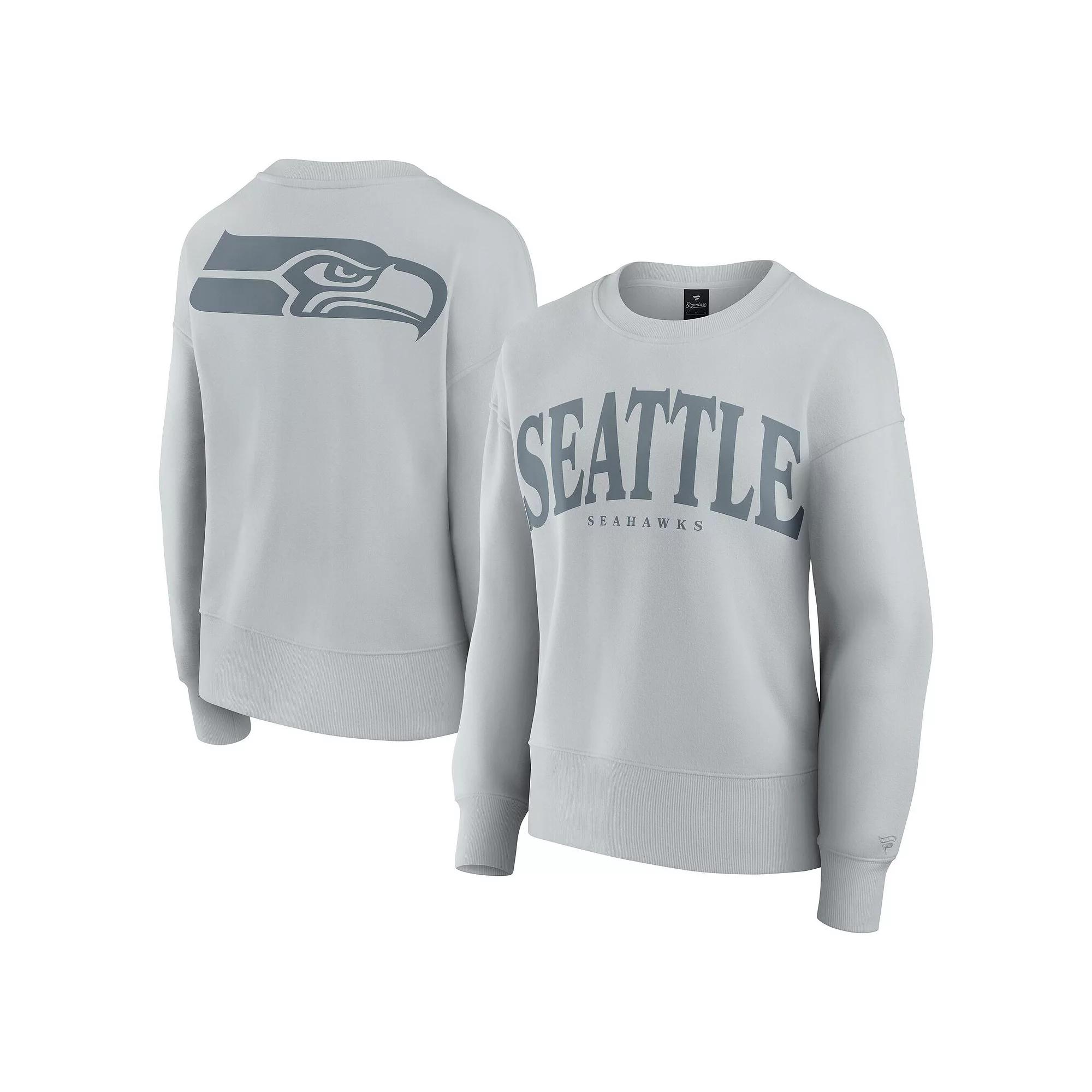 Women's Fanatics Gray Seattle Seahawks Elements Pullover Sweatshirt,  Product Image