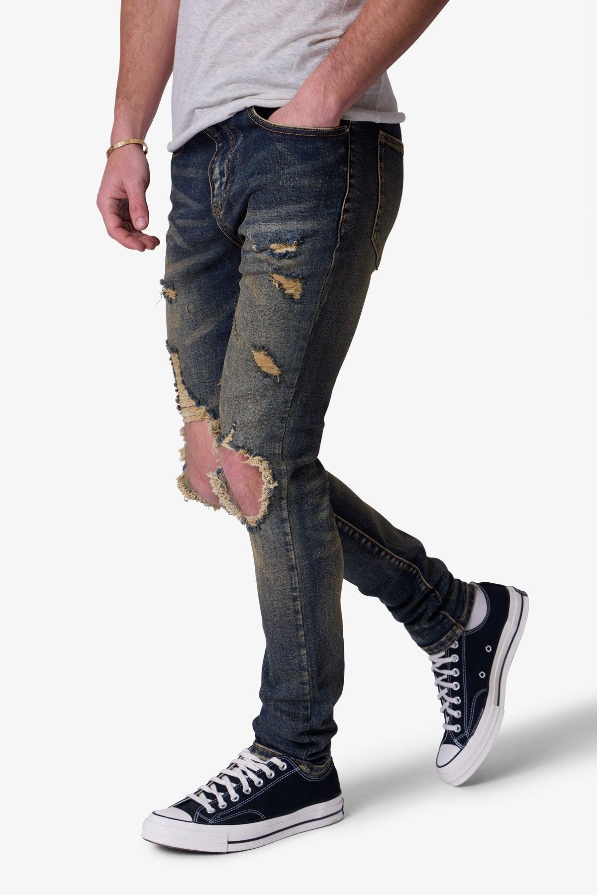 X738 Chewed Up Denim - Stone Washed Shadow Product Image