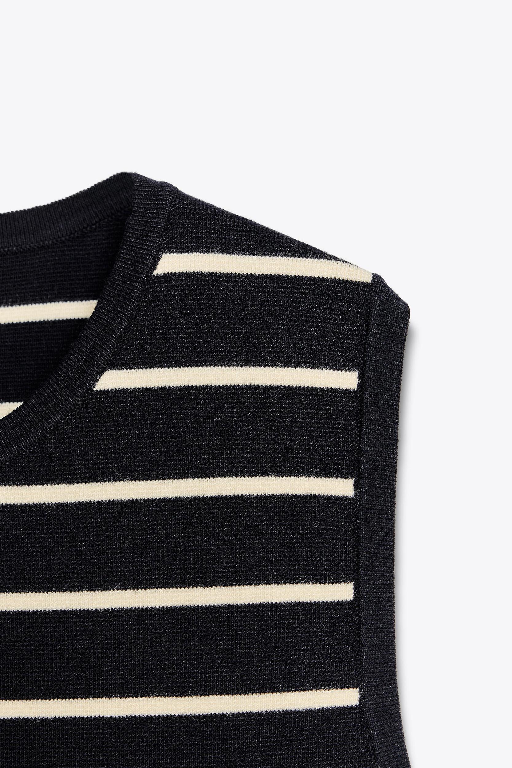 STRIPED KNIT MINI DRESS Product Image