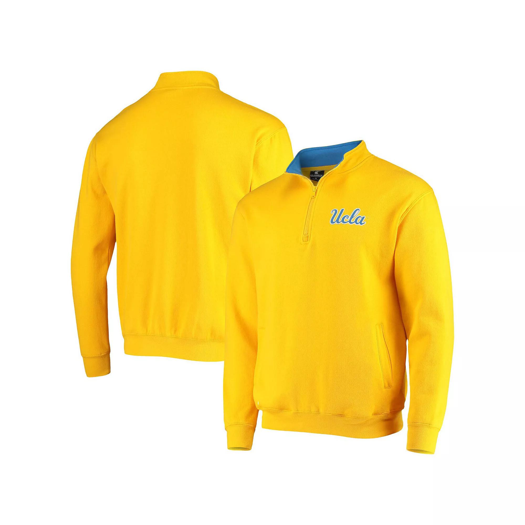 Men's Colosseum Gold UCLA Bruins Tortugas Logo Quarter-Zip Jacket, Size: Medium Product Image