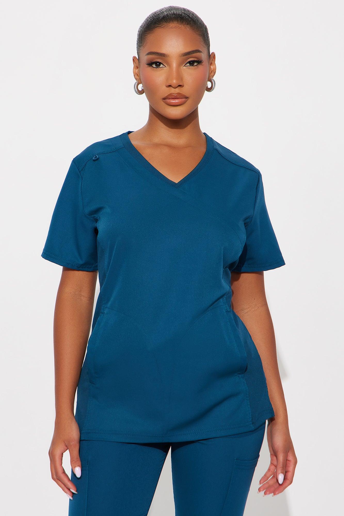 Get To Work Stretch Uniform Scrub Jogger Set - MidnightBlue Female Product Image