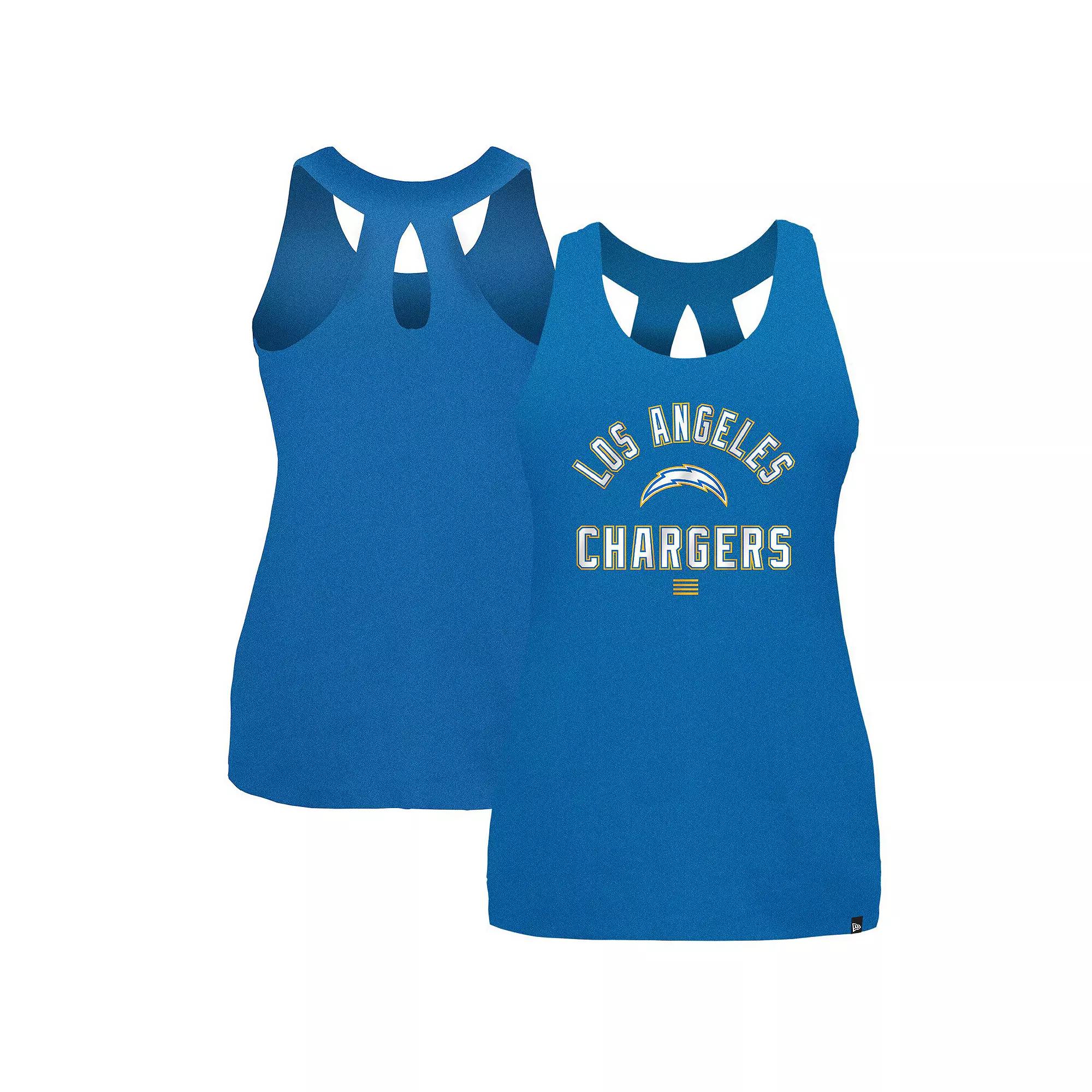 Women's New Era Powder Blue Los Angeles Chargers 2024 NFL Training Camp Tank Top,  Product Image