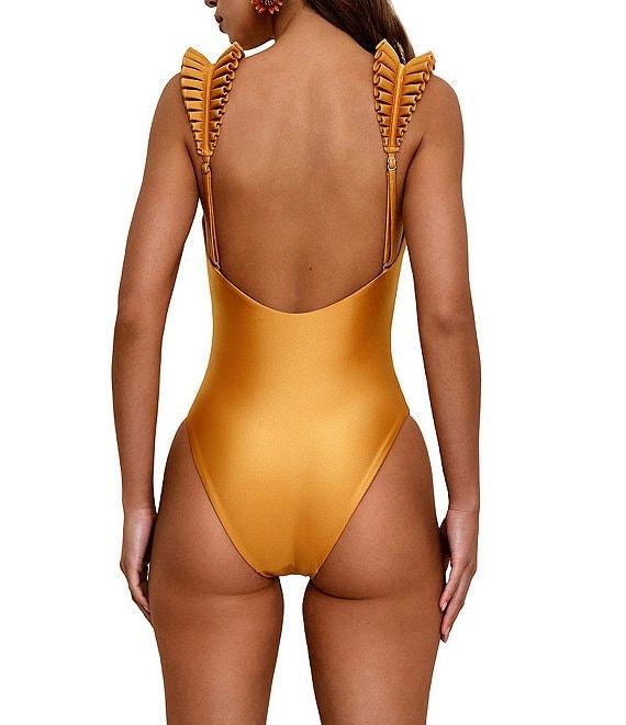 Andrea Iyamah Tisi Detachable Crossover Back Strap One Piece Swimsuit Product Image