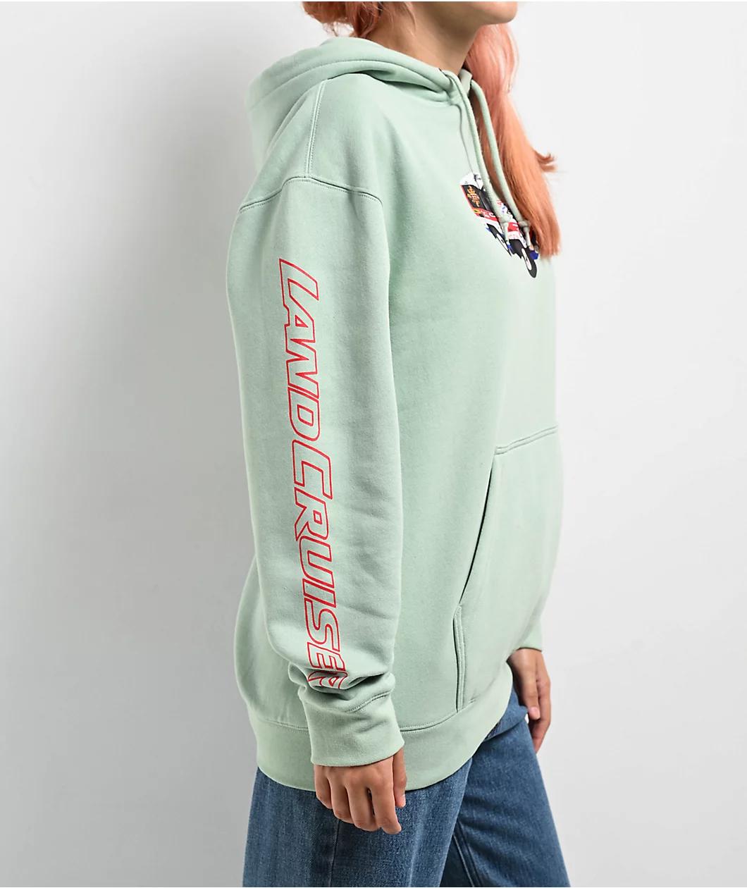 HUF x Land Cruiser Sahara Rally Mint Hoodie Product Image