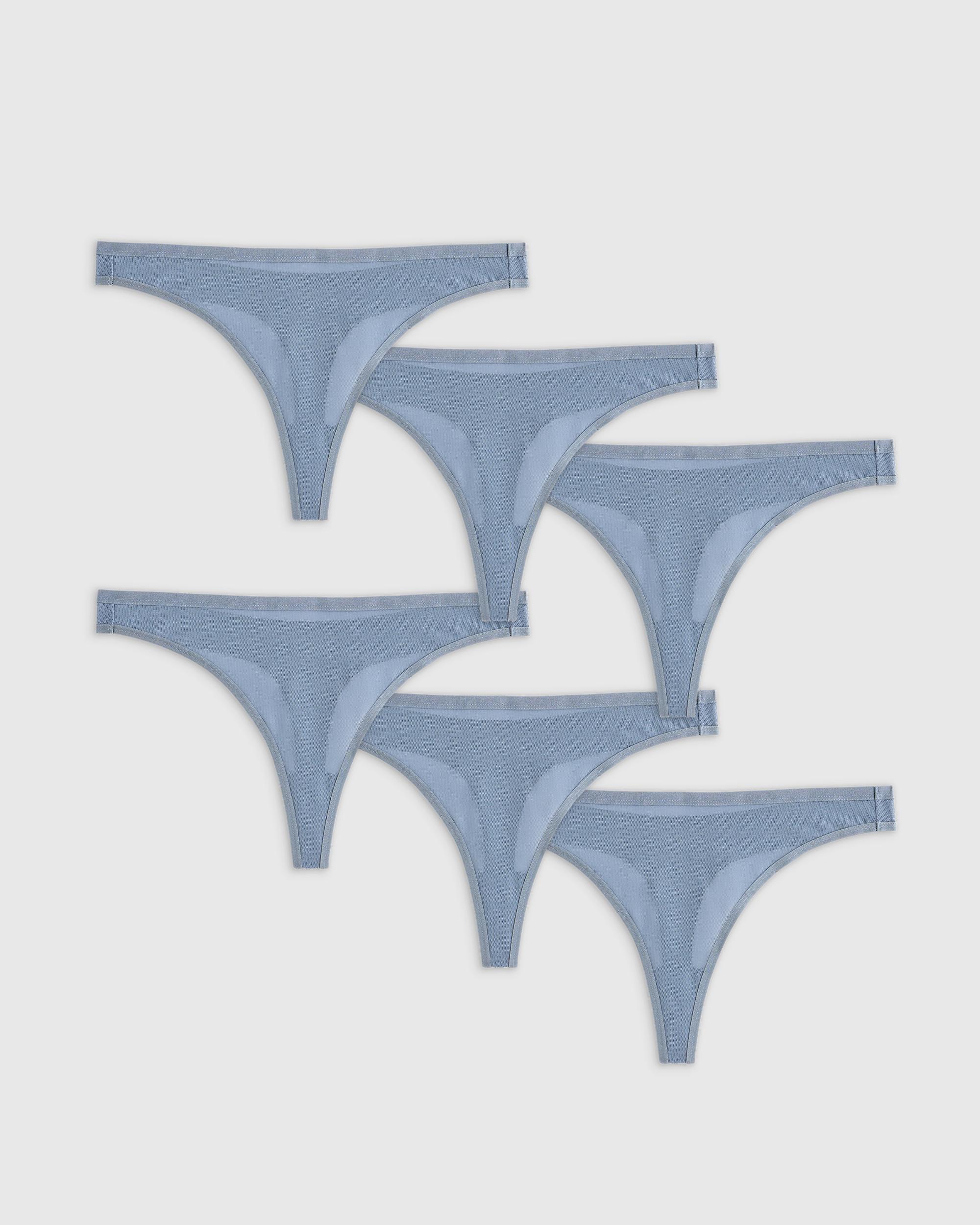 Quince | Women's Belgian Mesh Sheer Thong Size XL, Nylon Product Image