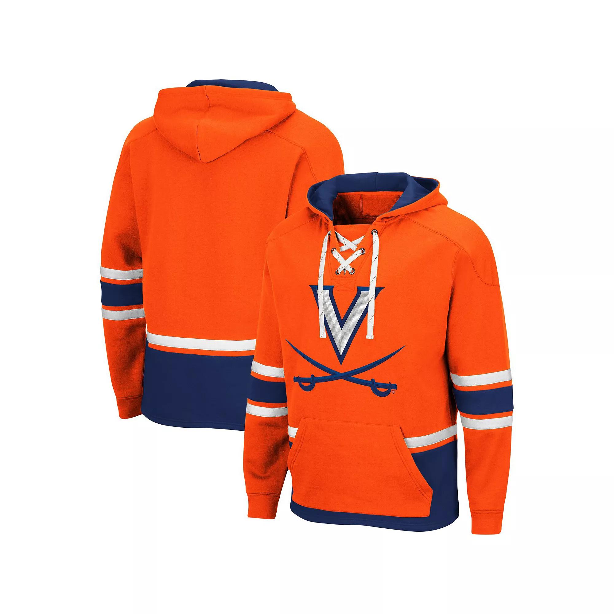 Men's Colosseum Orange Virginia Cavaliers Lace Up 3.0 Pullover Hoodie,  Product Image