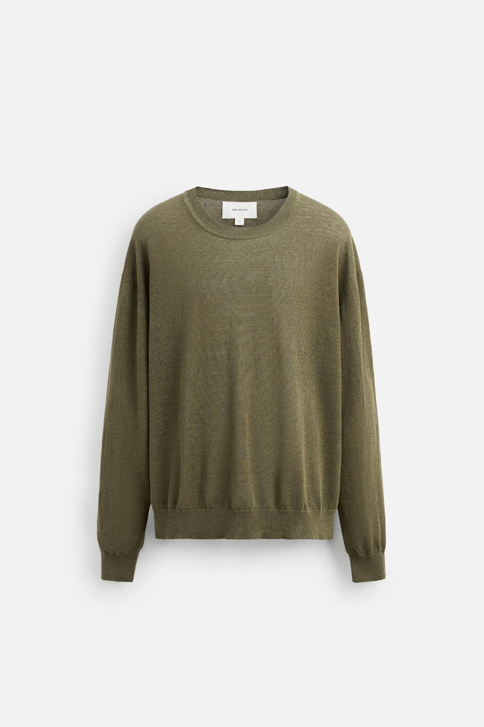 LIGHTWEIGHT 100% LINEN SWEATER Product Image