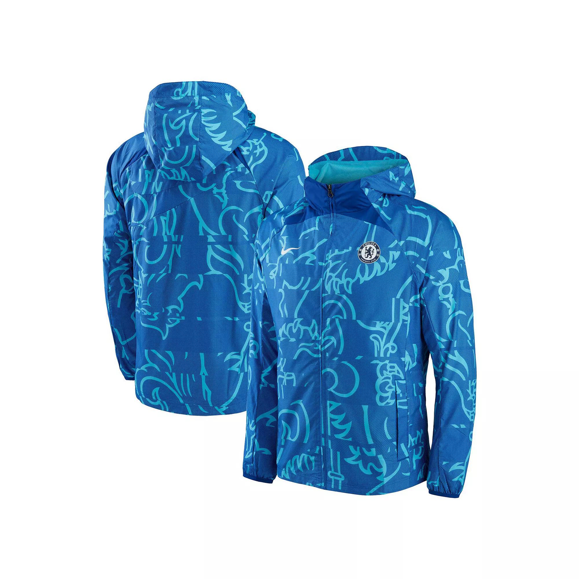 Men's Nike Blue Chelsea AWF Raglan Full-Zip Jacket,  Product Image