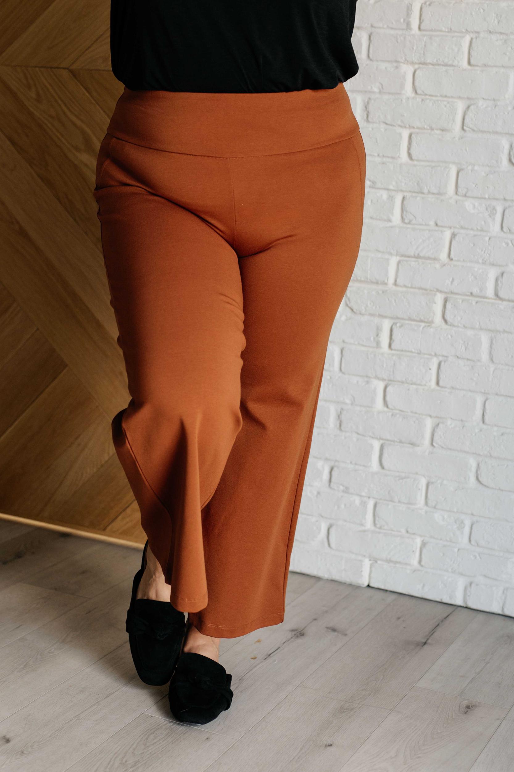 Magic Wide Leg Crop Pants in Rust (Online Exclusive) Product Image